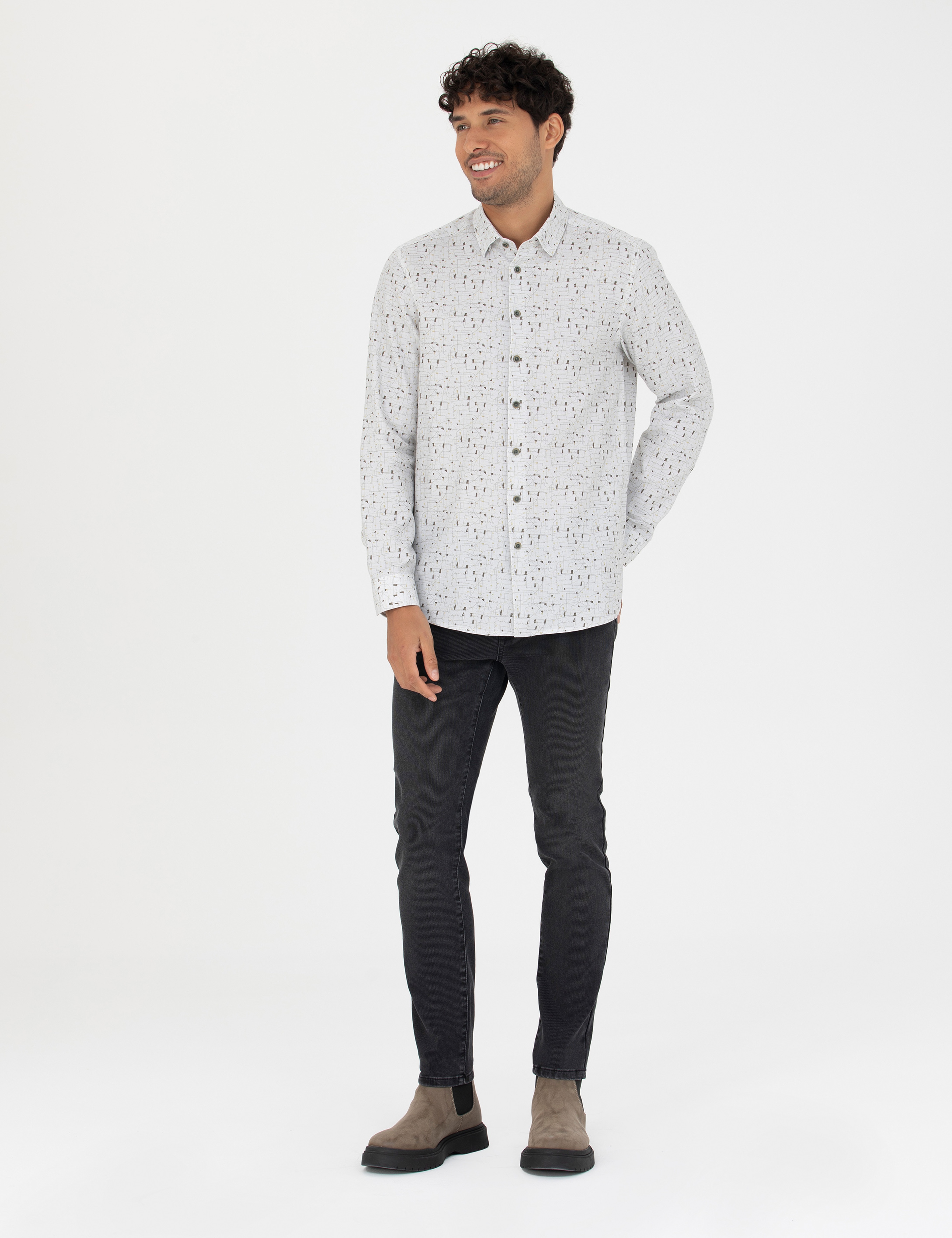 Siyah Slim Fit Jean Pantolon