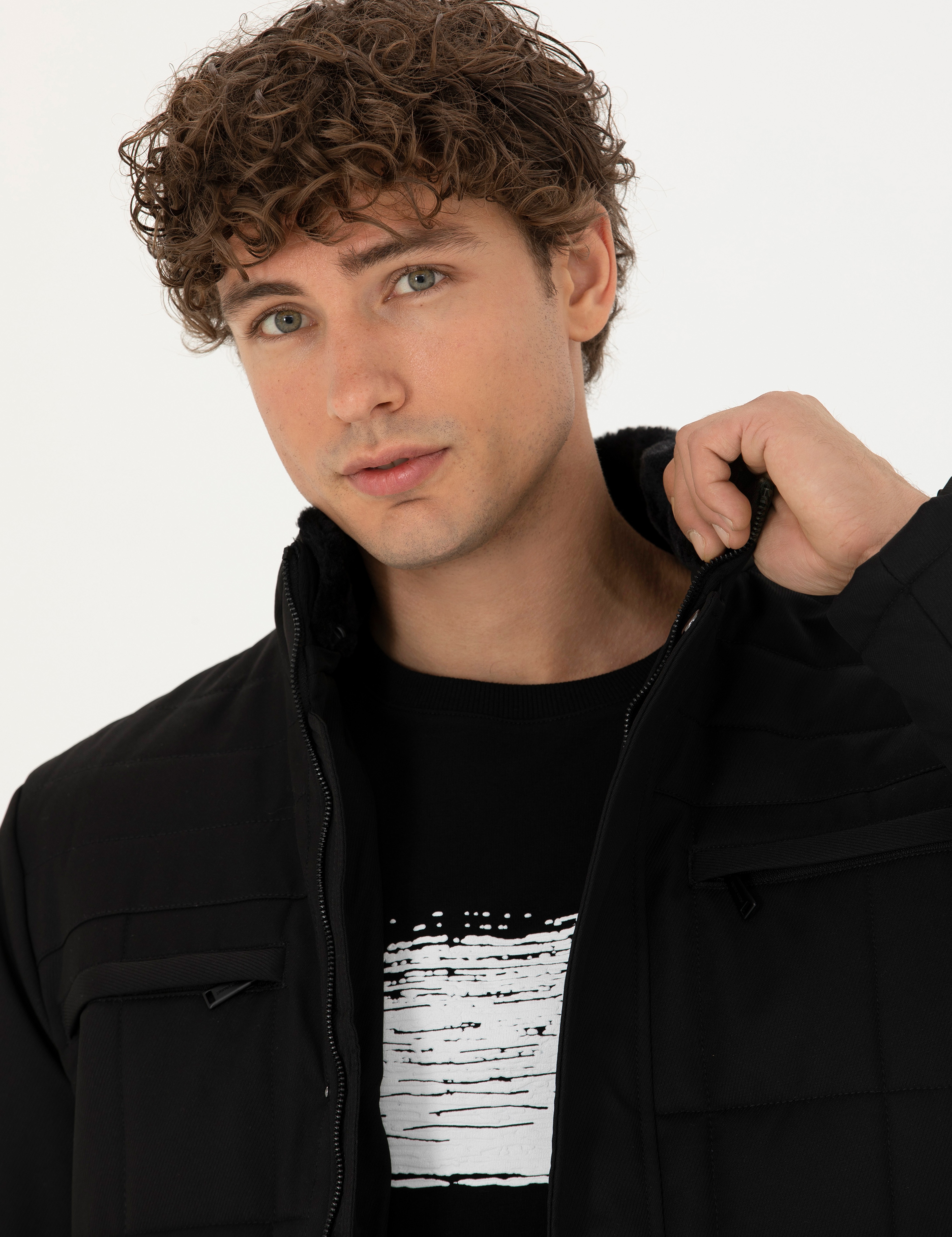 Siyah Şişme Mont - Image 2