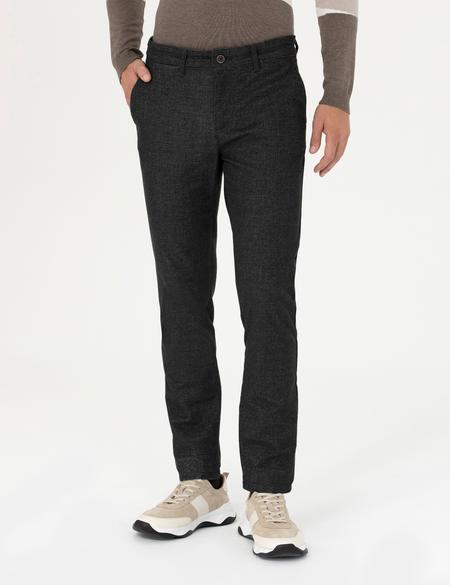 Antrasit Slim Fit Kanvas Pantolon - 50278130069
