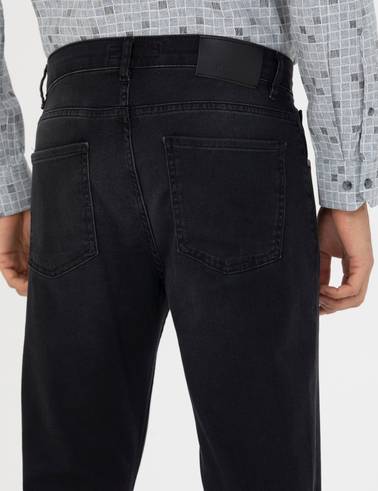 Siyah Slim Fit Jean Pantolon