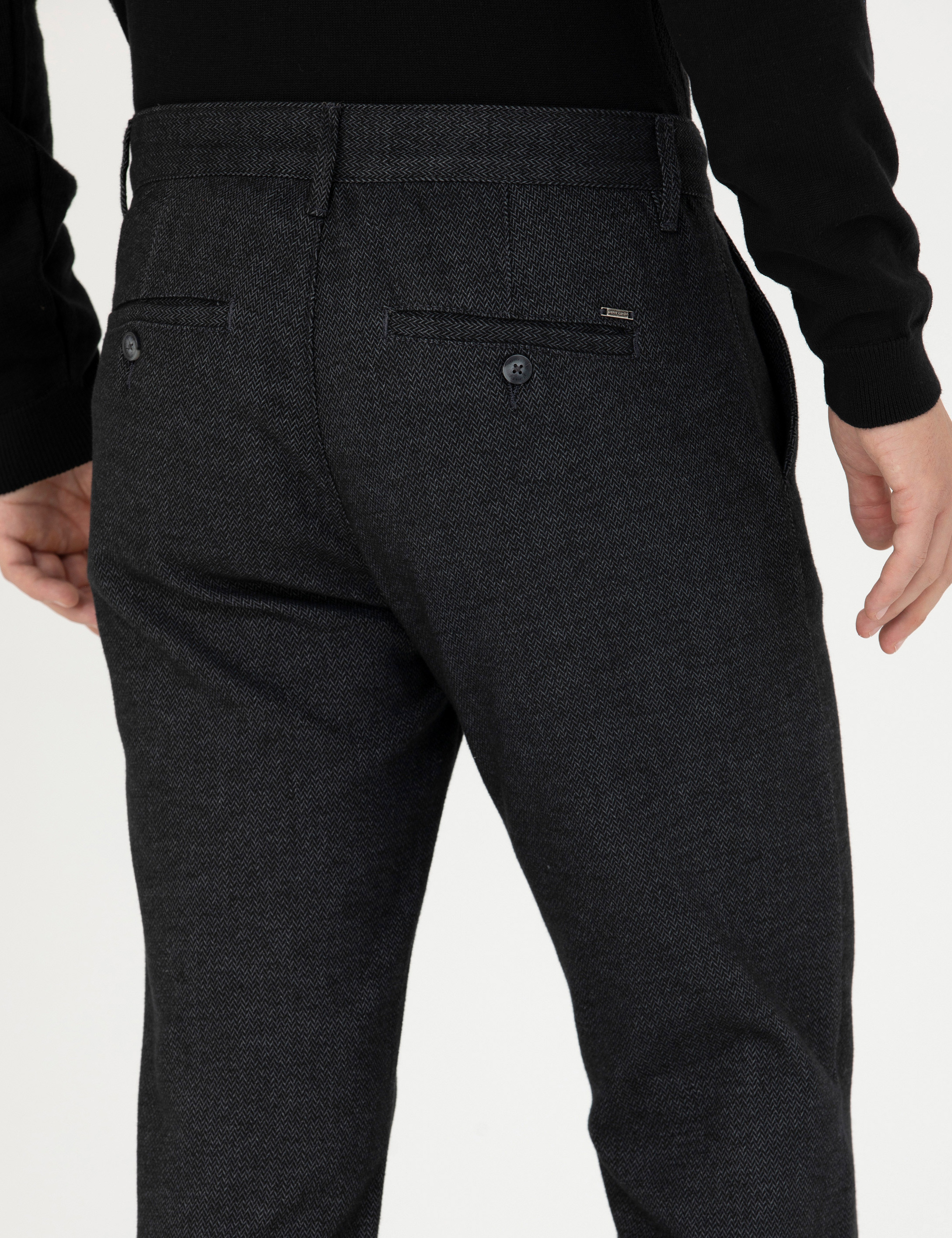 Antrasit Regular Fit Kanvas Pantolon - Image 7
