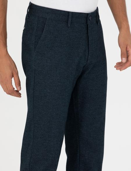 Lacivert Regular Fit Kanvas Pantolon - 50278474154