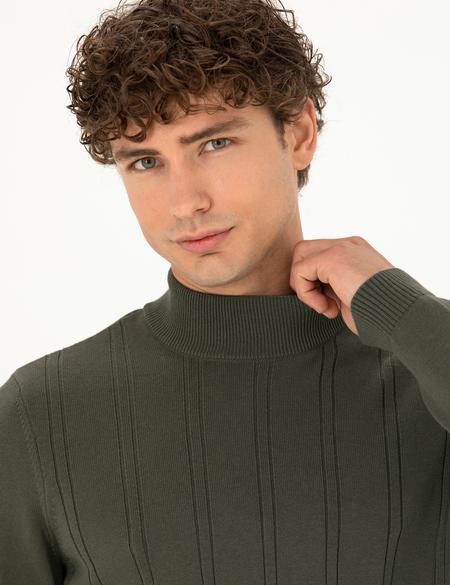 Duman Slim Fit Yarım Balıkçı Yaka Triko Kazak - 50281851066