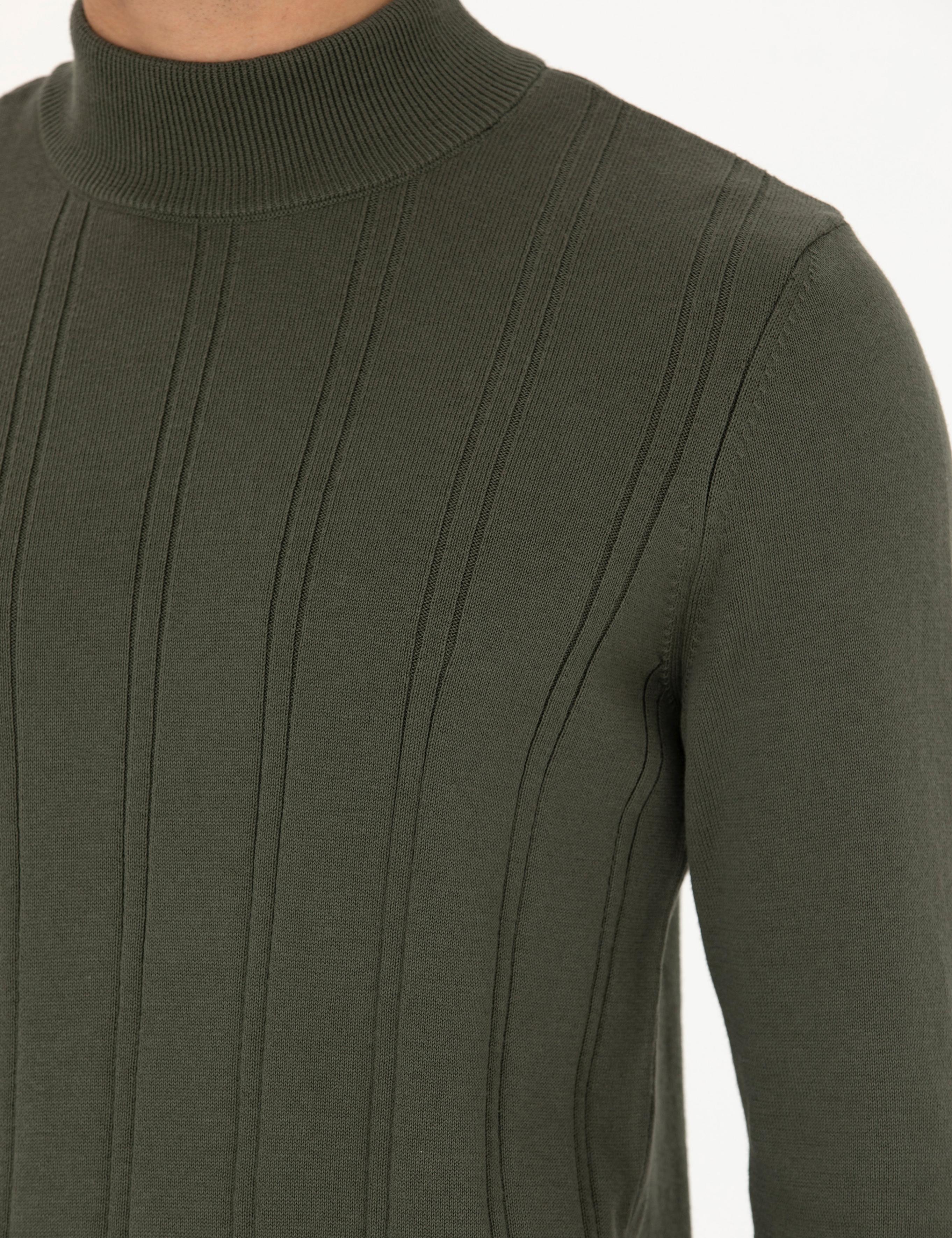 Duman Slim Fit Yarım Balıkçı Yaka Triko Kazak