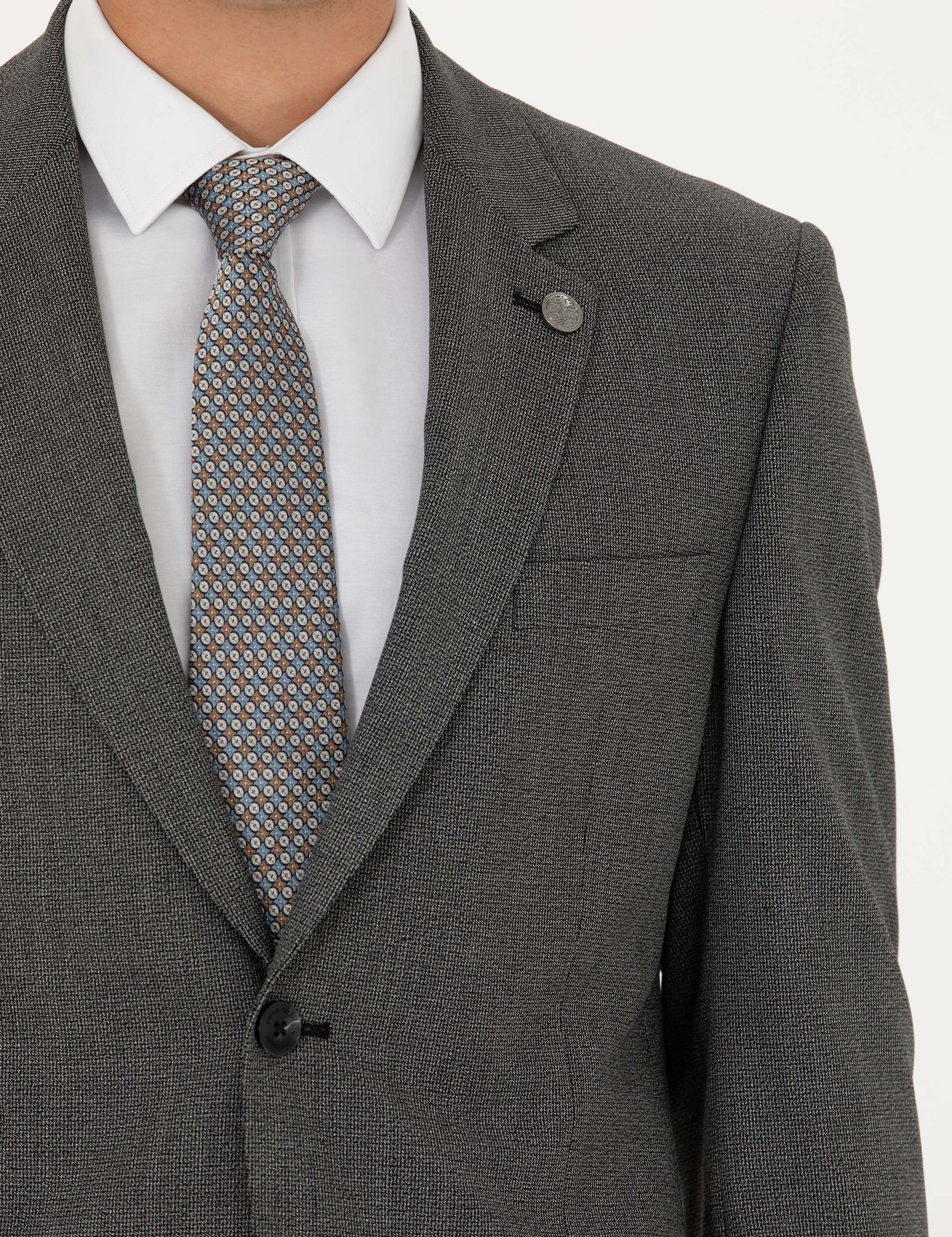 Füme Slim Fit Takım Elbise