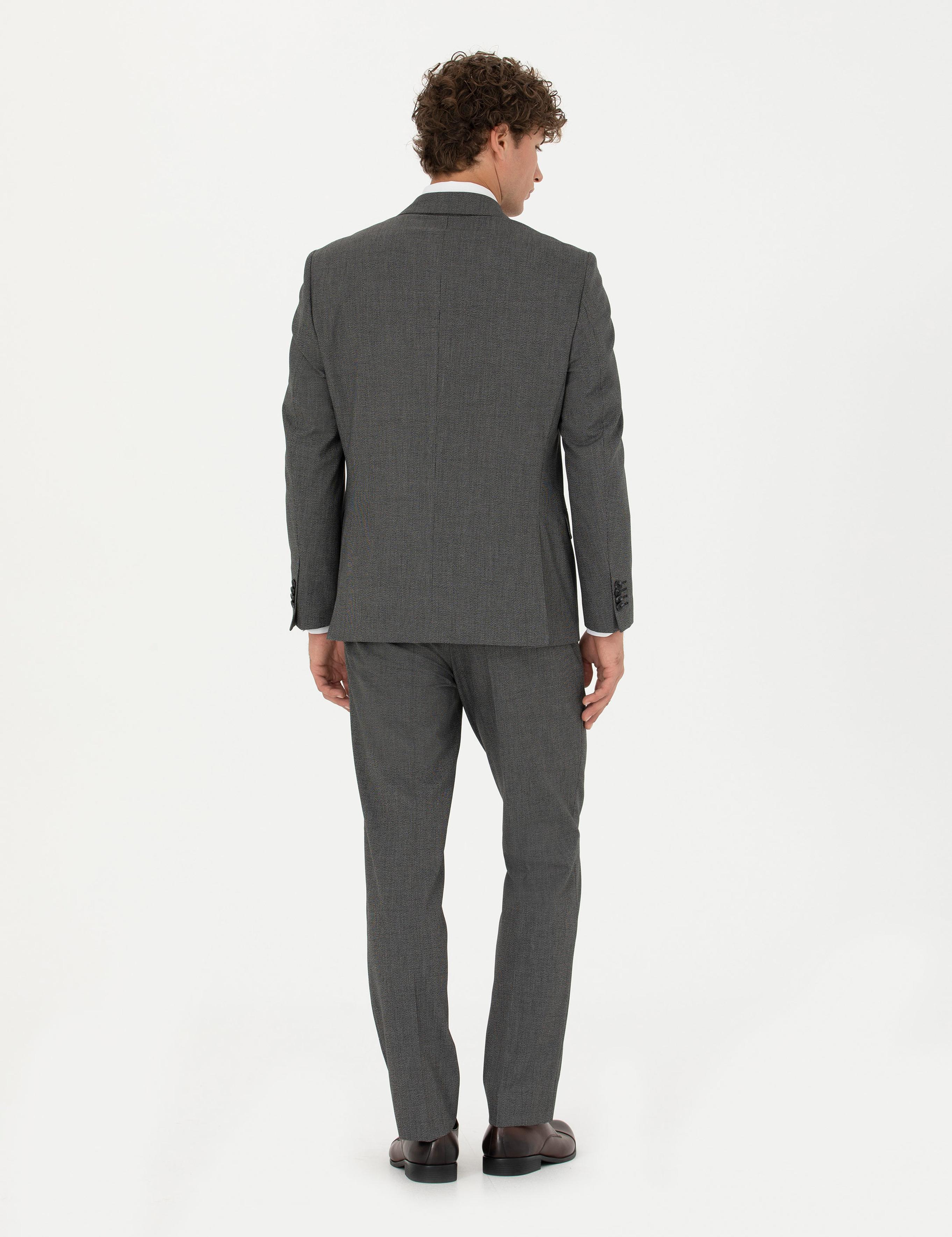 Füme Slim Fit Takım Elbise