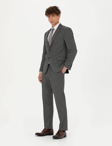 Füme Slim Fit Takım Elbise
