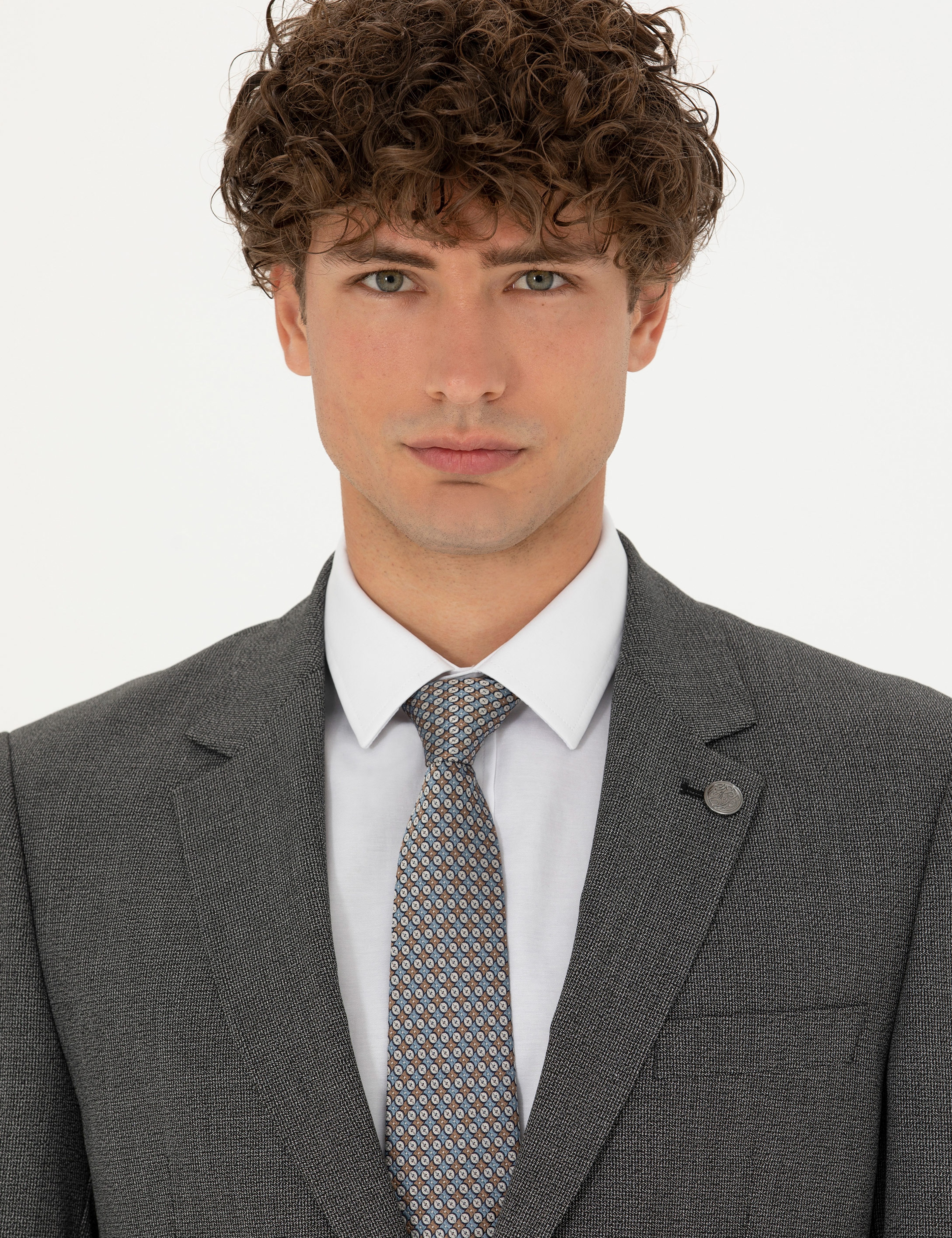 Füme Slim Fit Takım Elbise
