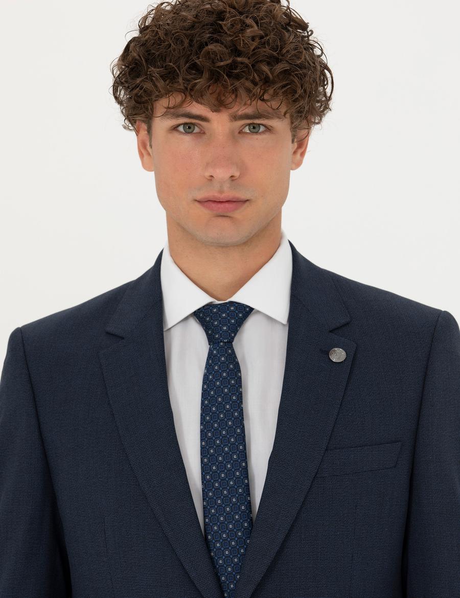 Lacivert Slim Fit Takım Elbise