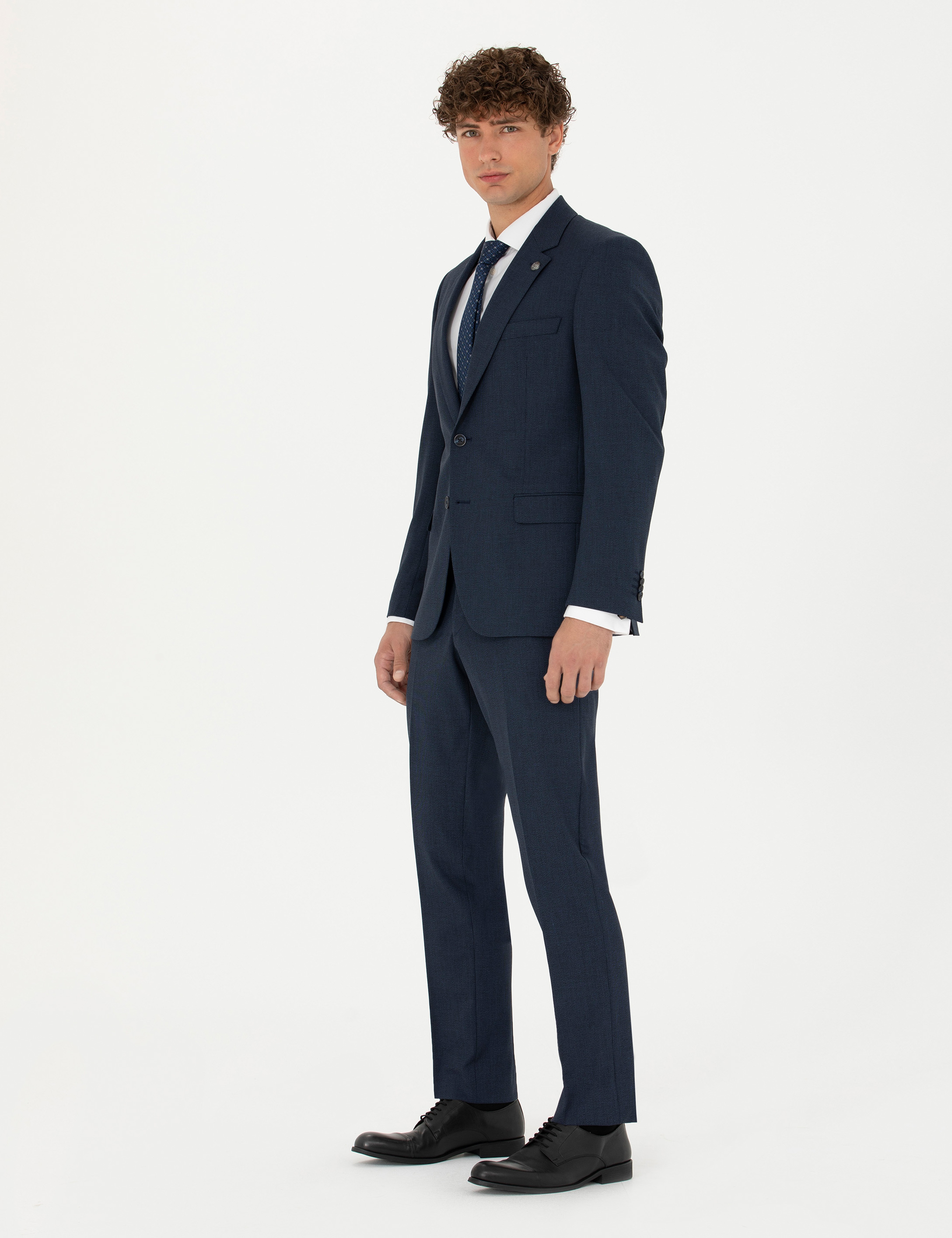 Lacivert Slim Fit Takım Elbise