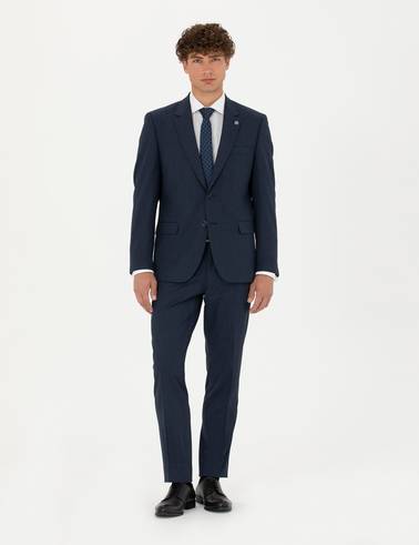 Lacivert Slim Fit Takım Elbise