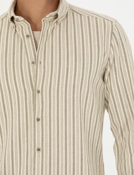 Haki Regular Fit Uzun Kollu Gömlek - 50274590001