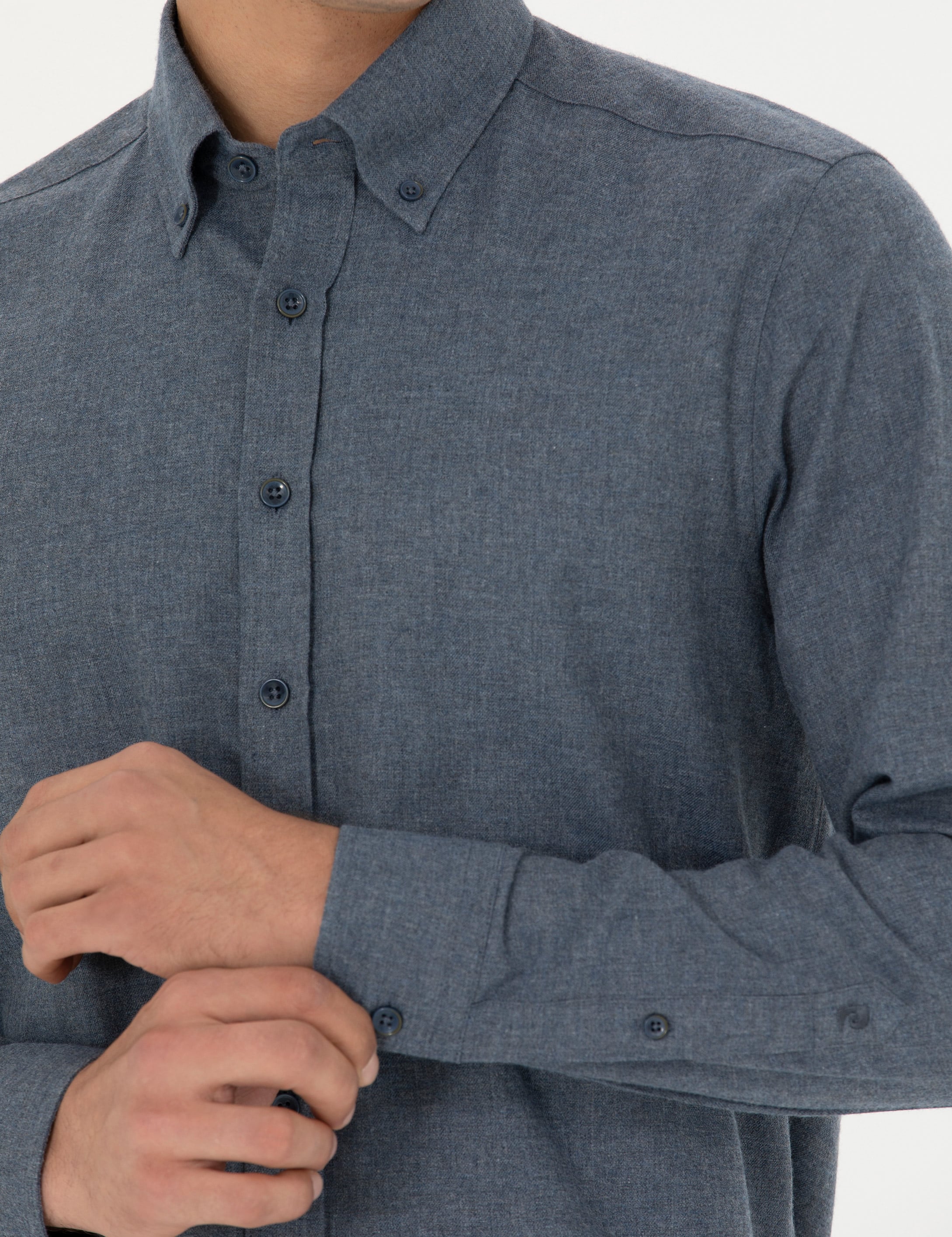 Saks Regular Fit Uzun Kollu Gömlek - Image 7