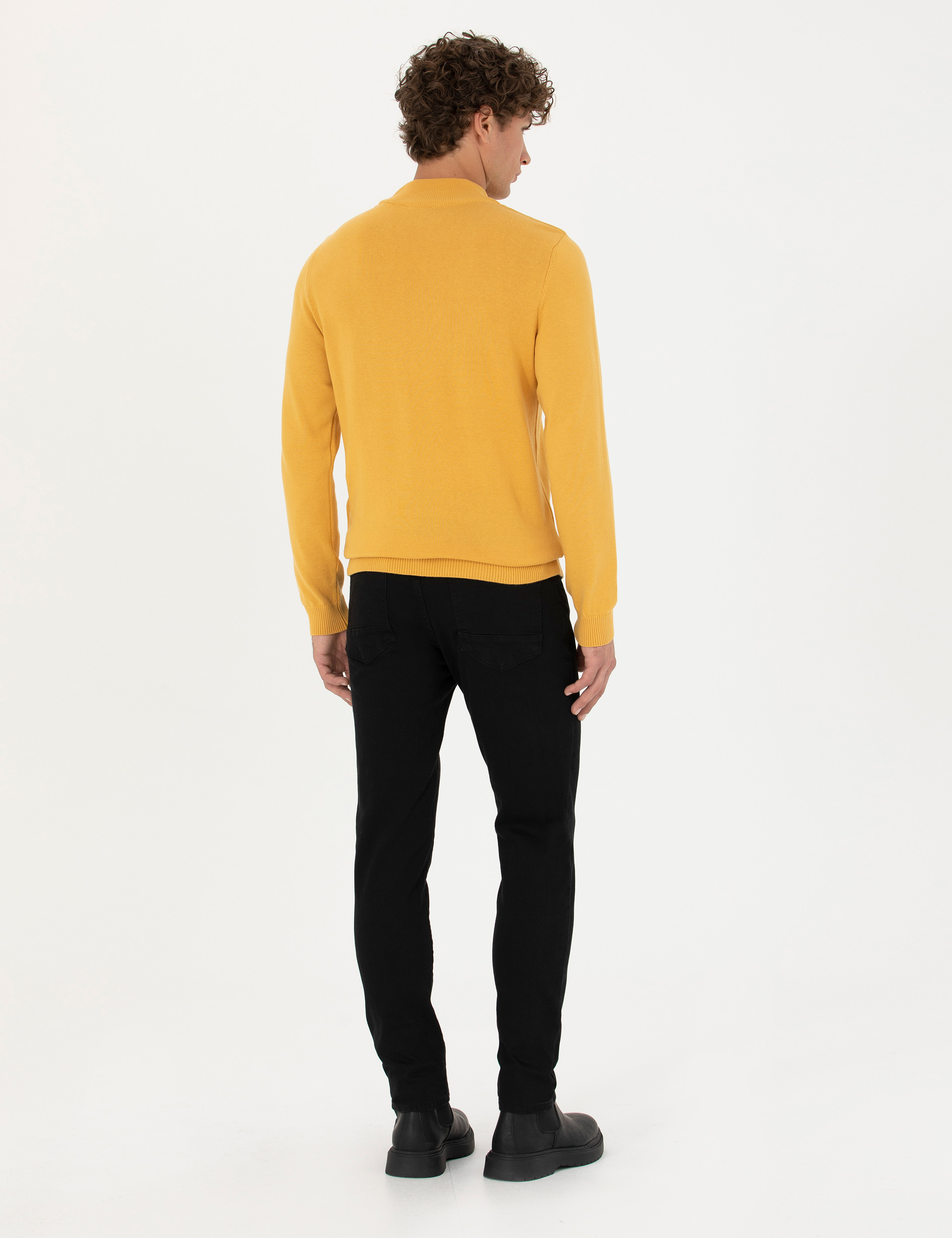 Siyah Slim Fit Jean Pantolon