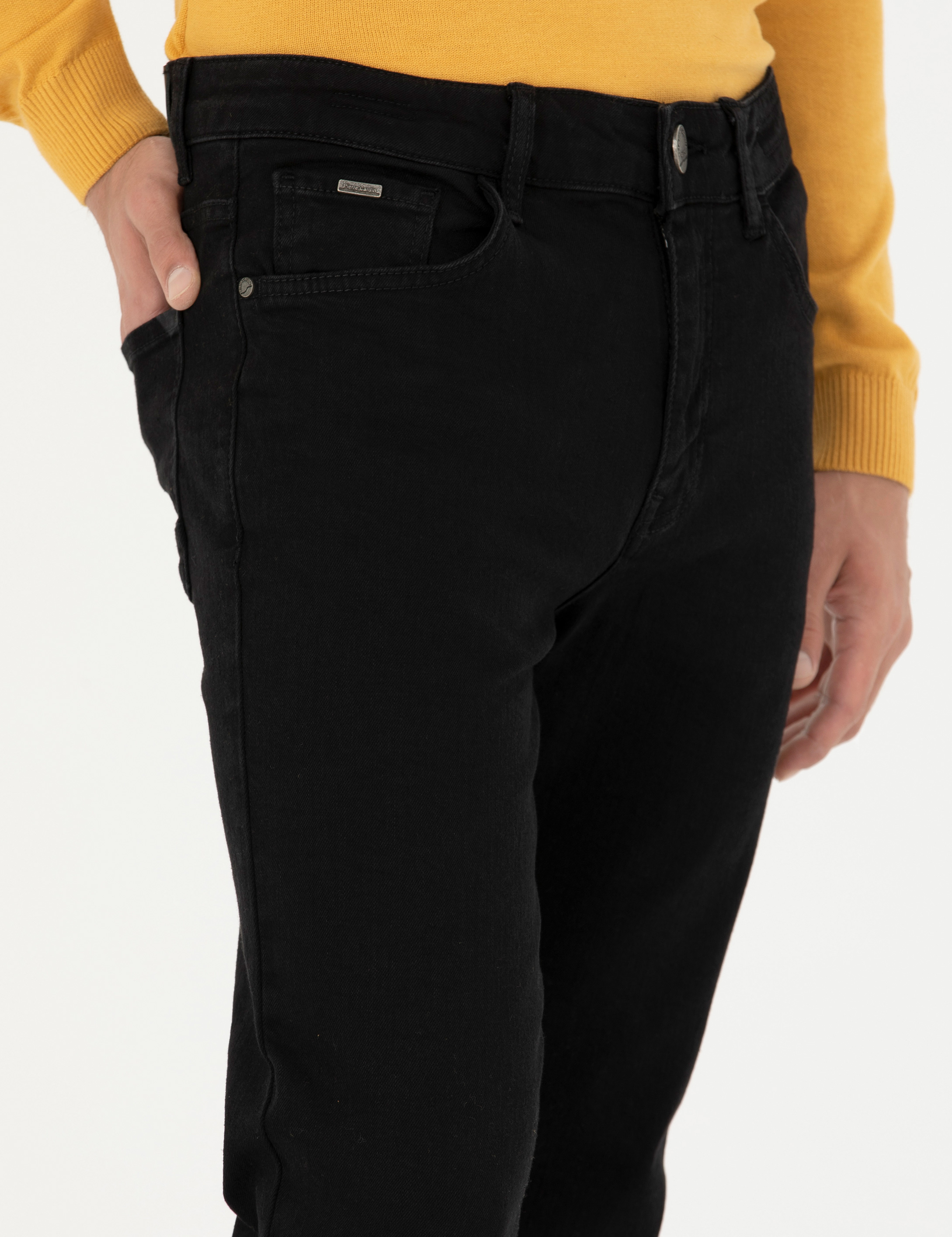 Siyah Slim Fit Jean Pantolon