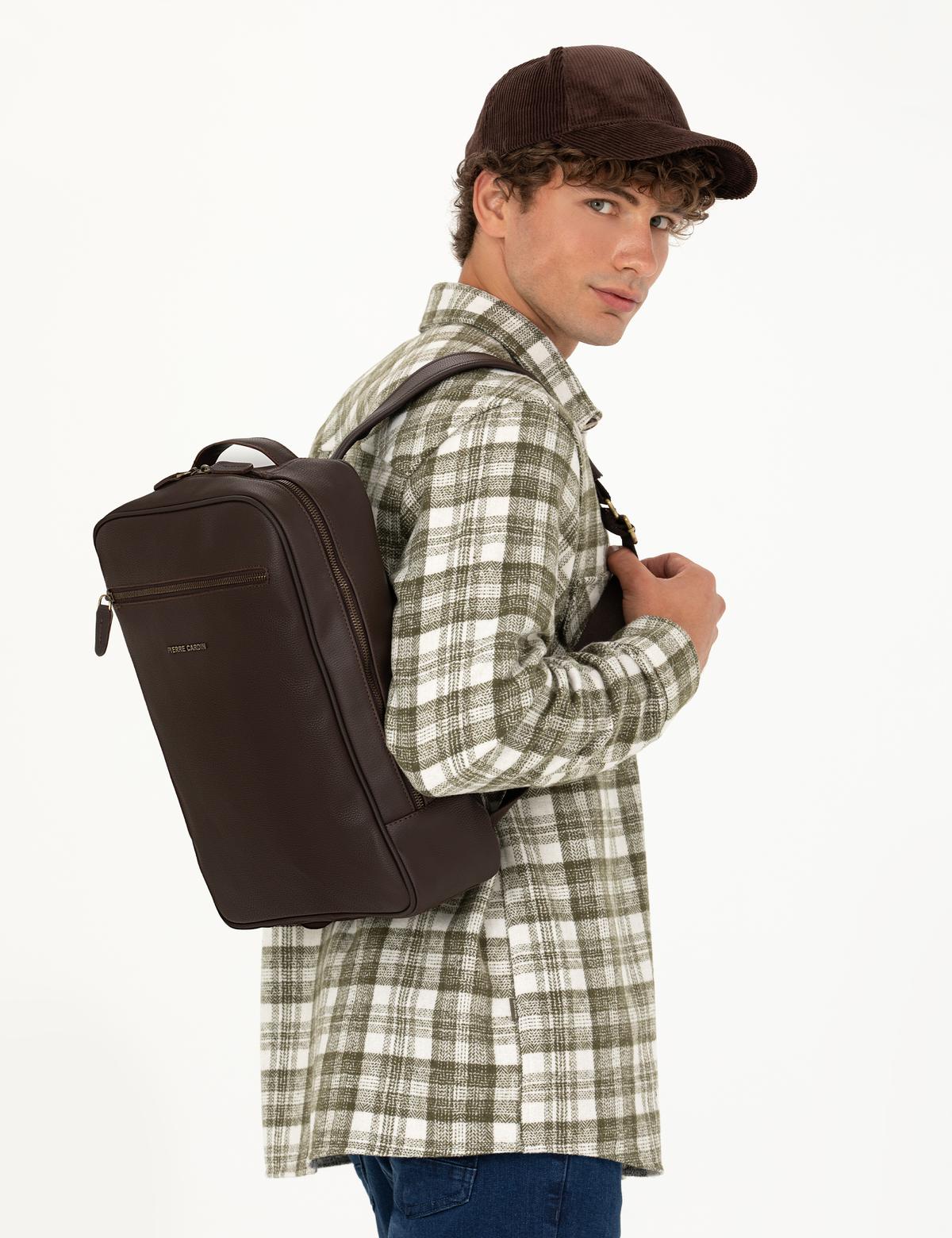 Erkek Kahverengi Sırt Çantası