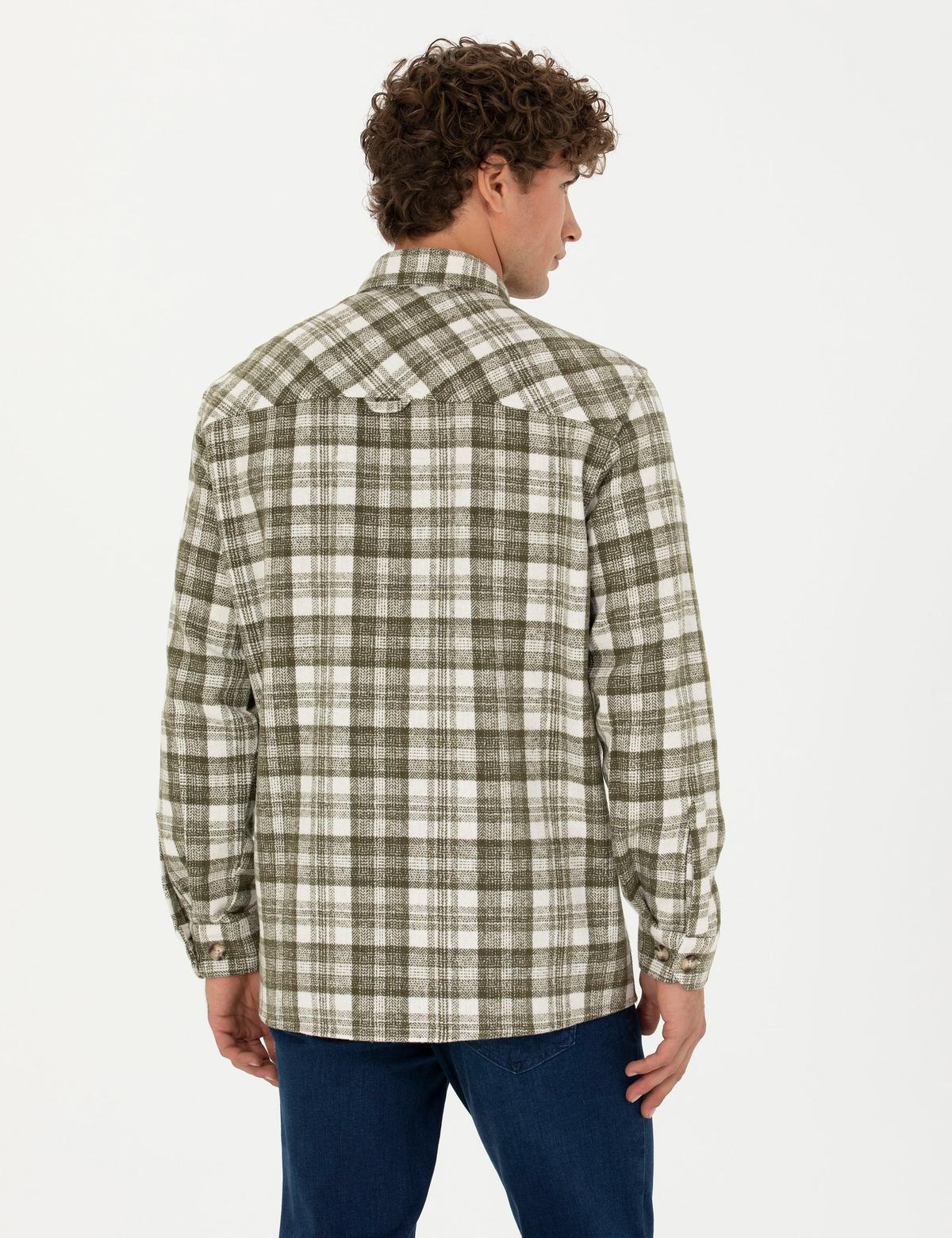 Haki Oduncu Oversize Gömlek - 50274651018