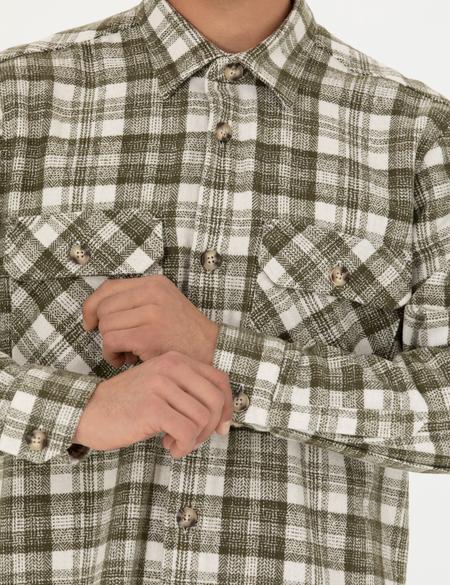 Haki Oduncu Oversize Gömlek - 50274651018