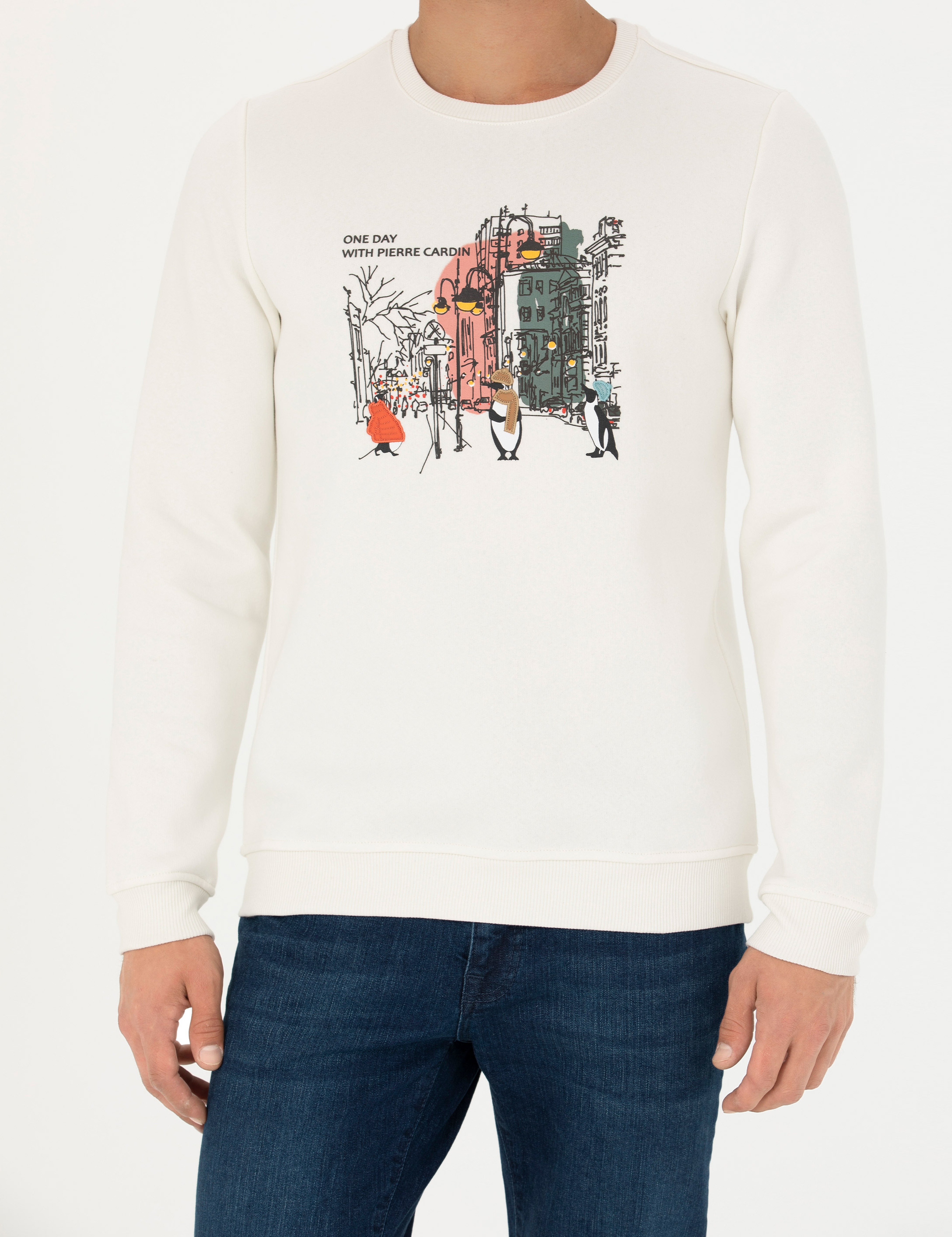 Ekru Regular Fit Sweatshirt - Image 6