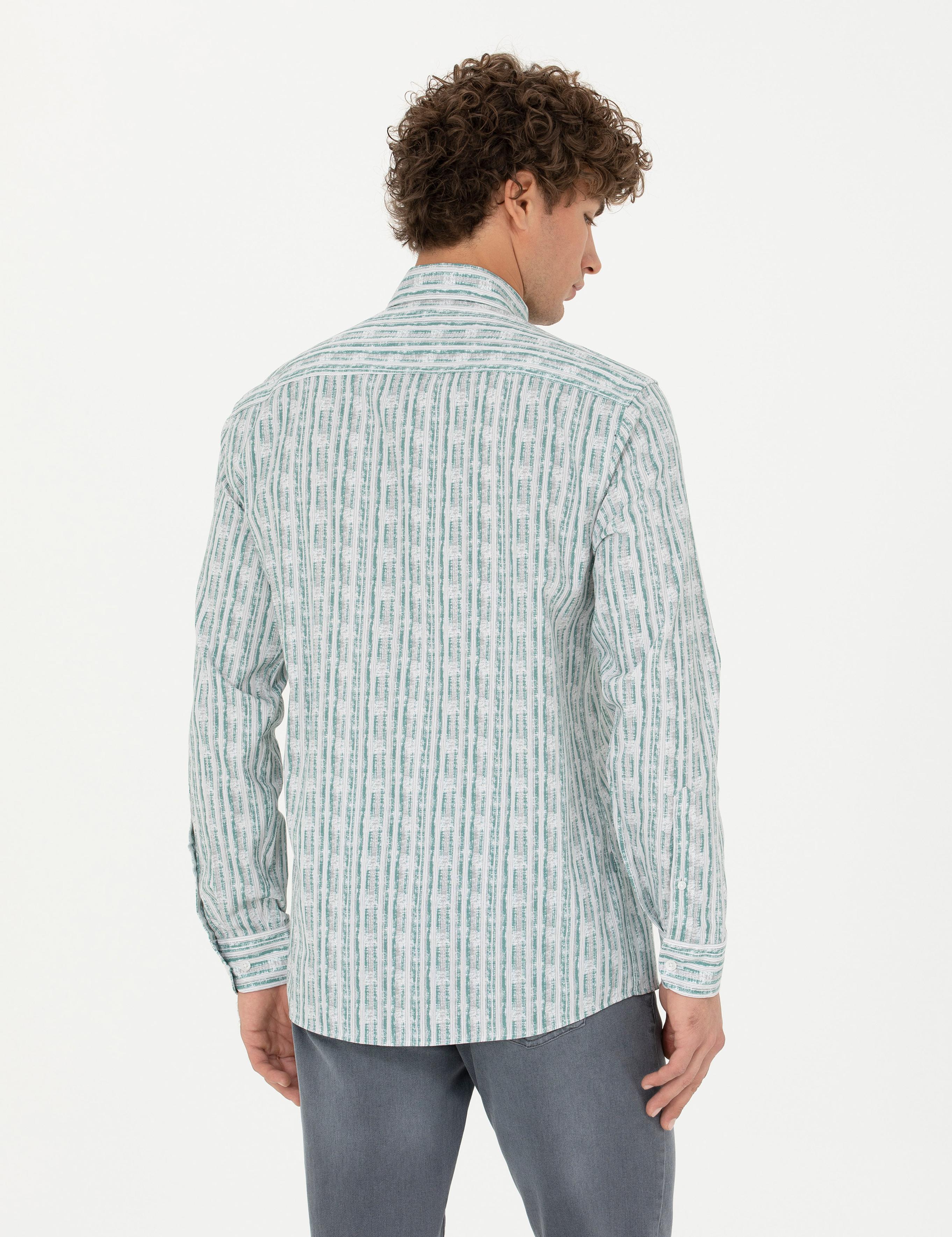 Mint Regular Fit Uzun Kollu Gömlek