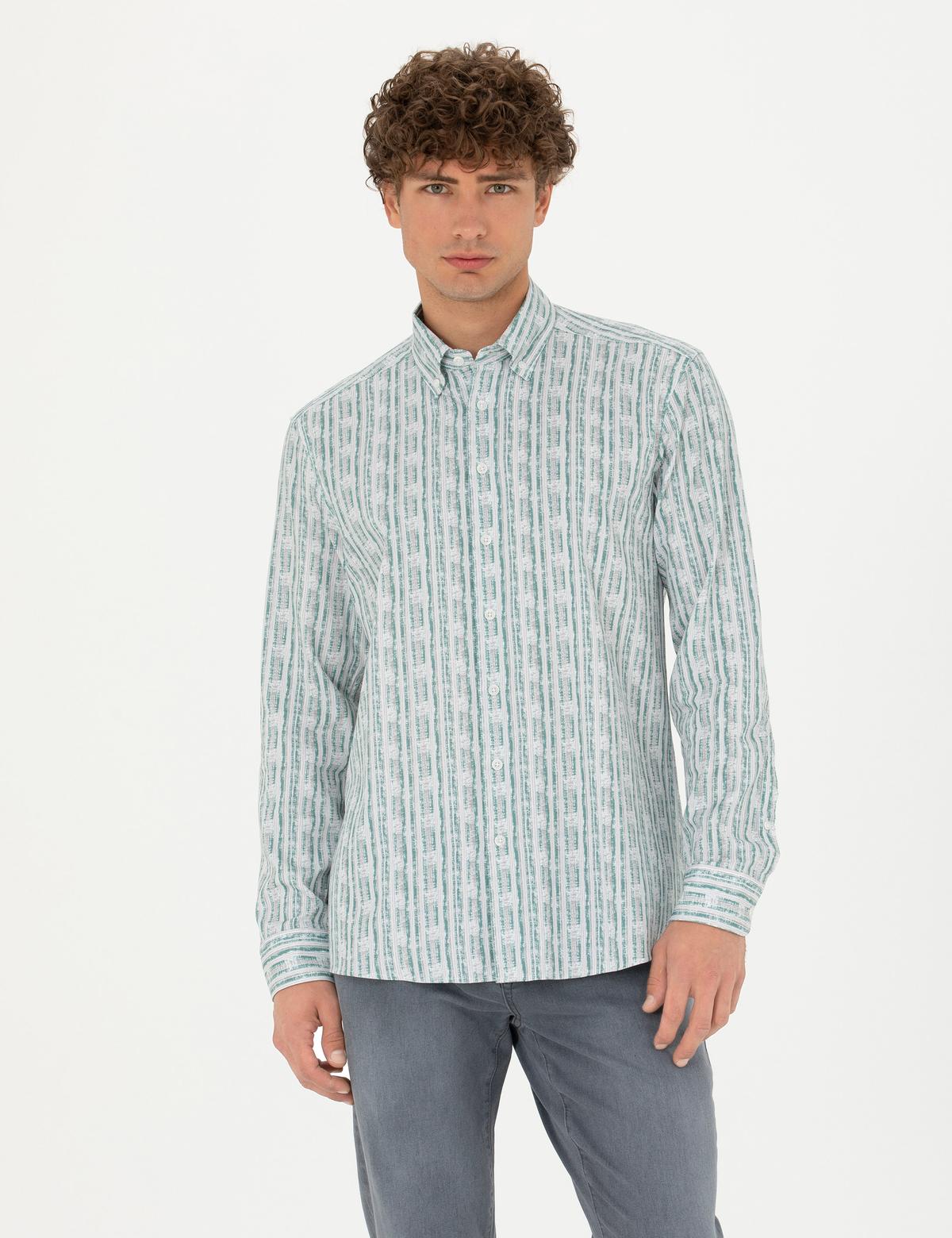 Mint Regular Fit Uzun Kollu Gömlek - 50273550006