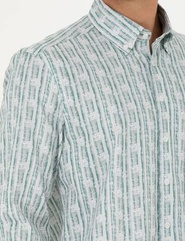 Mint Regular Fit Uzun Kollu Gömlek