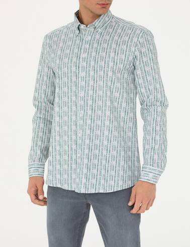 Mint Regular Fit Uzun Kollu Gömlek