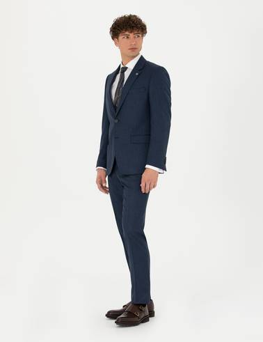Lacivert Slim Fit Takım Elbise
