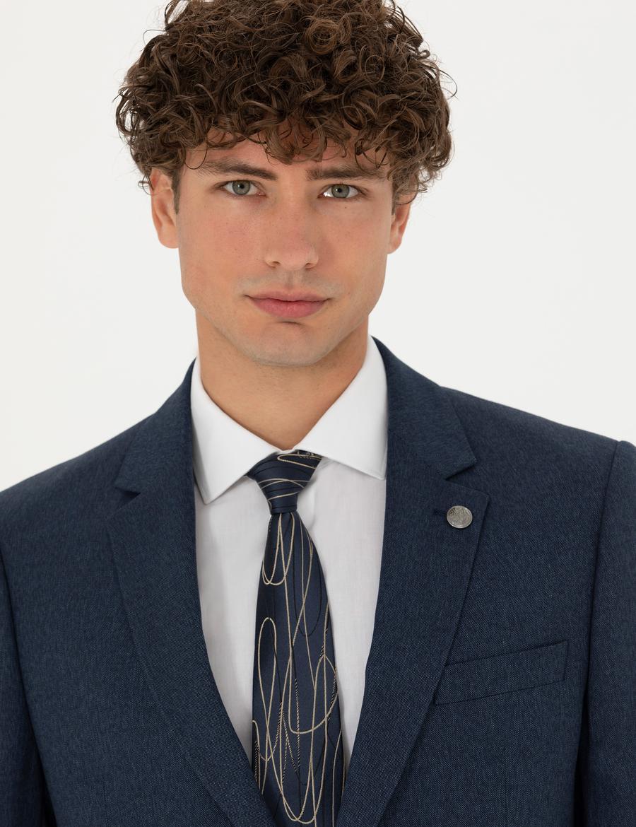 Lacivert Slim Fit Takım Elbise