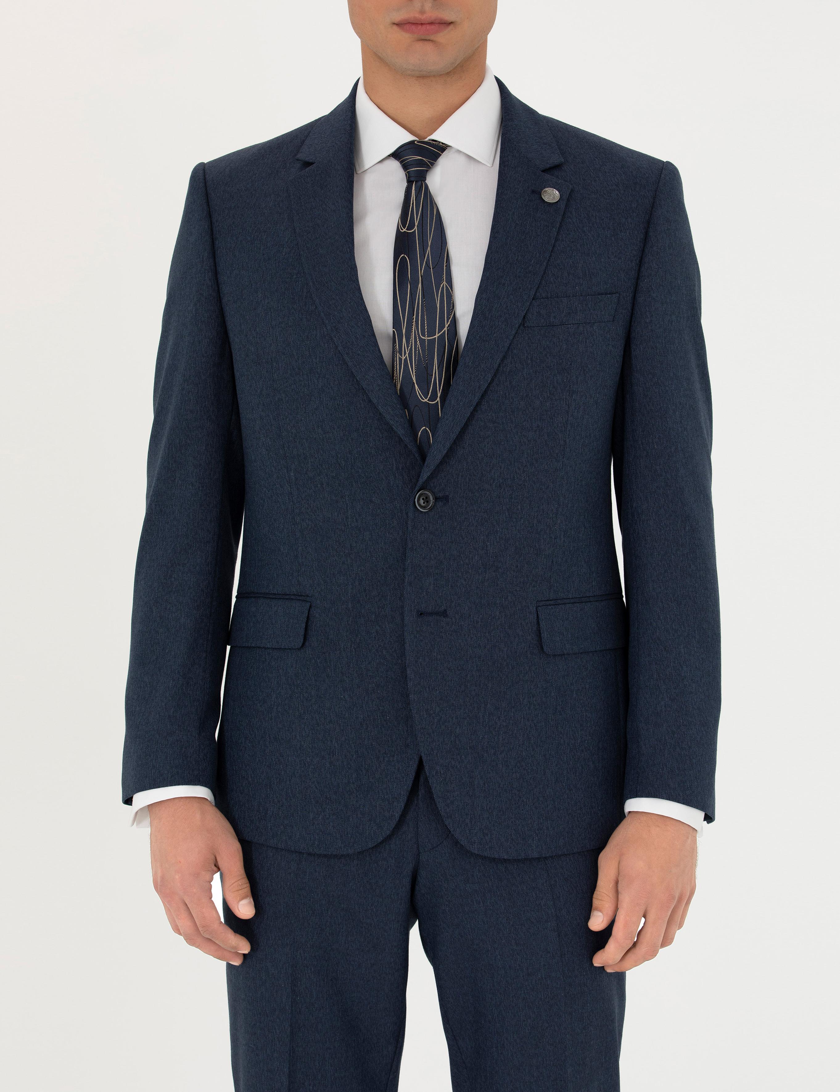 Lacivert Slim Fit Takım Elbise