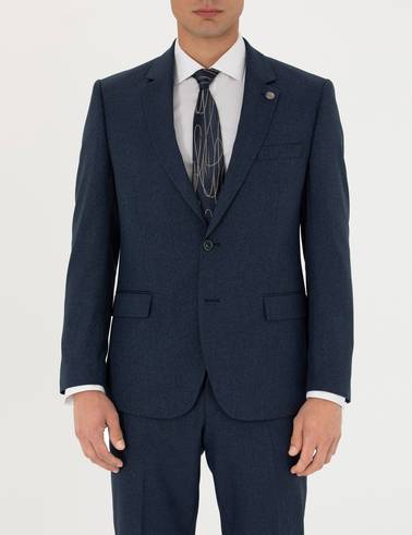 Lacivert Slim Fit Takım Elbise