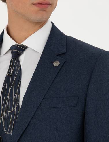 Lacivert Slim Fit Takım Elbise