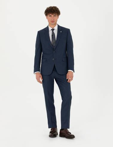 Lacivert Slim Fit Takım Elbise