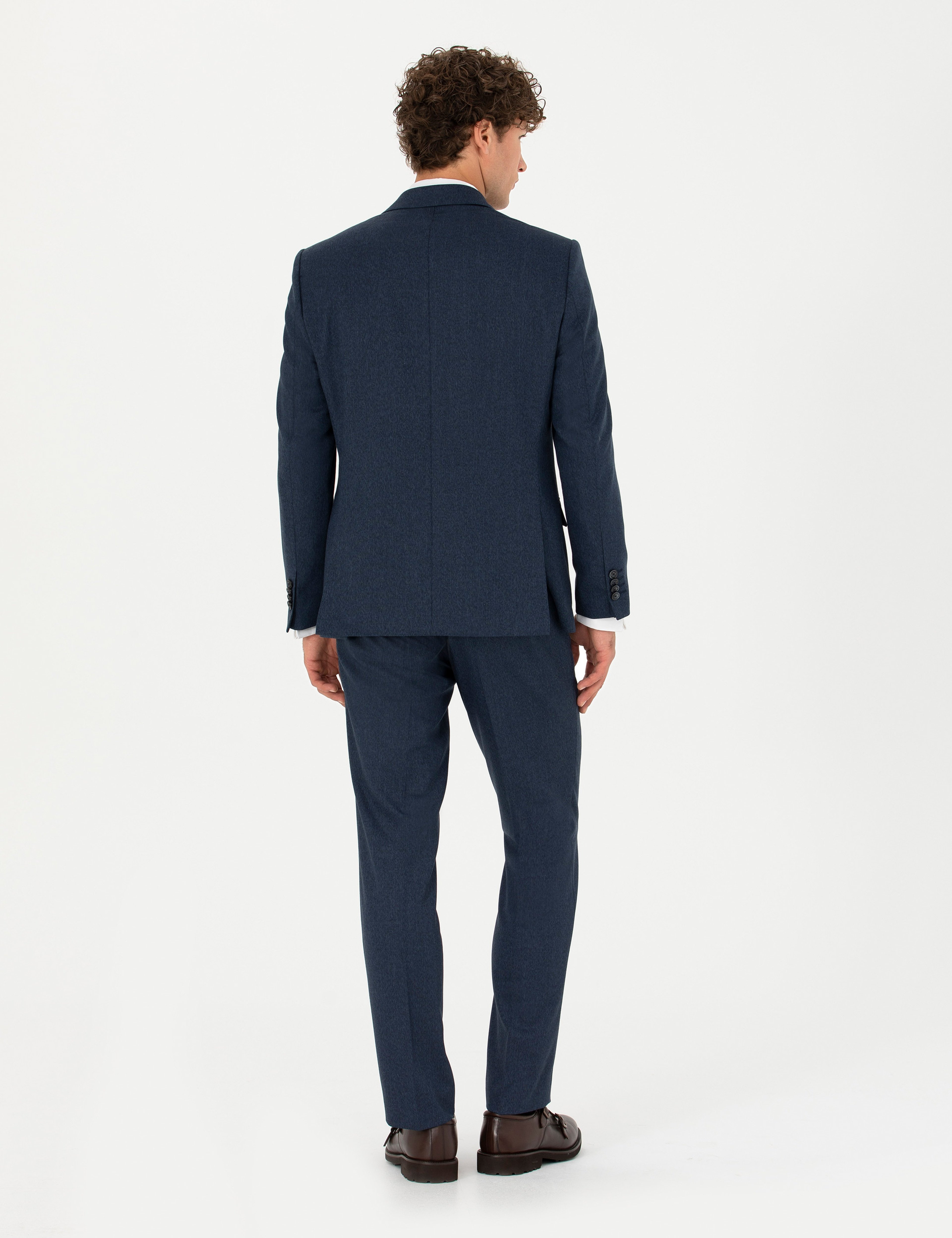 Lacivert Slim Fit Takım Elbise