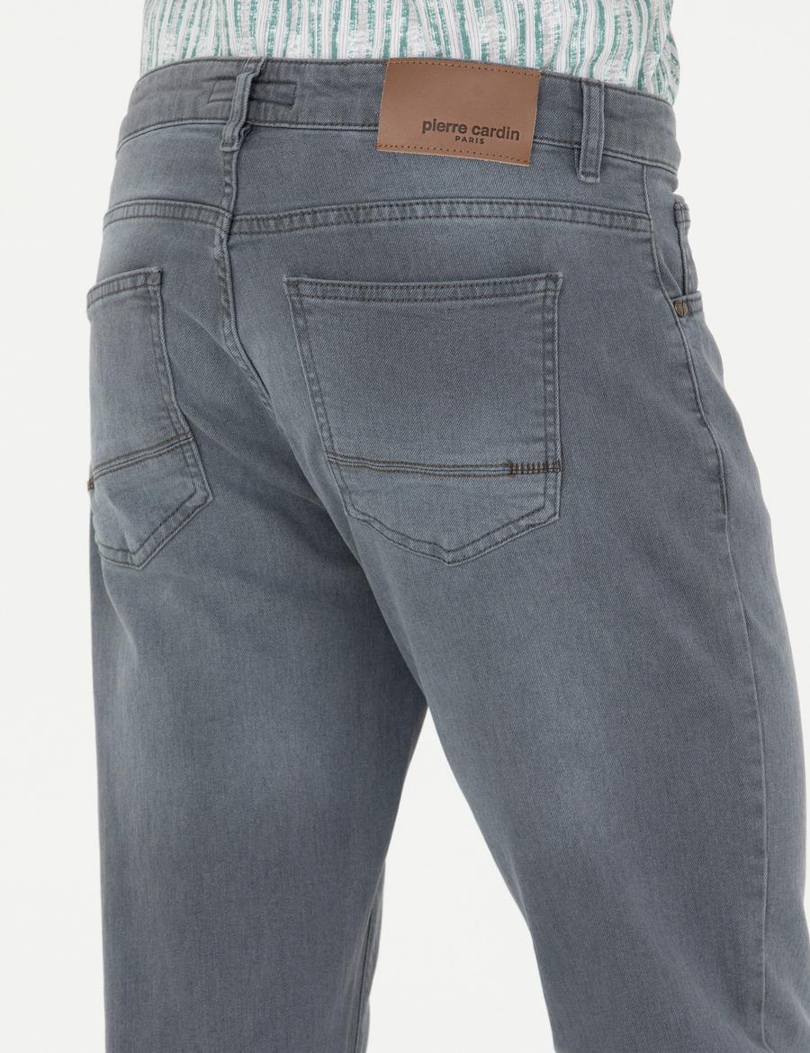 Gri Straight Fit Jean Pantolon