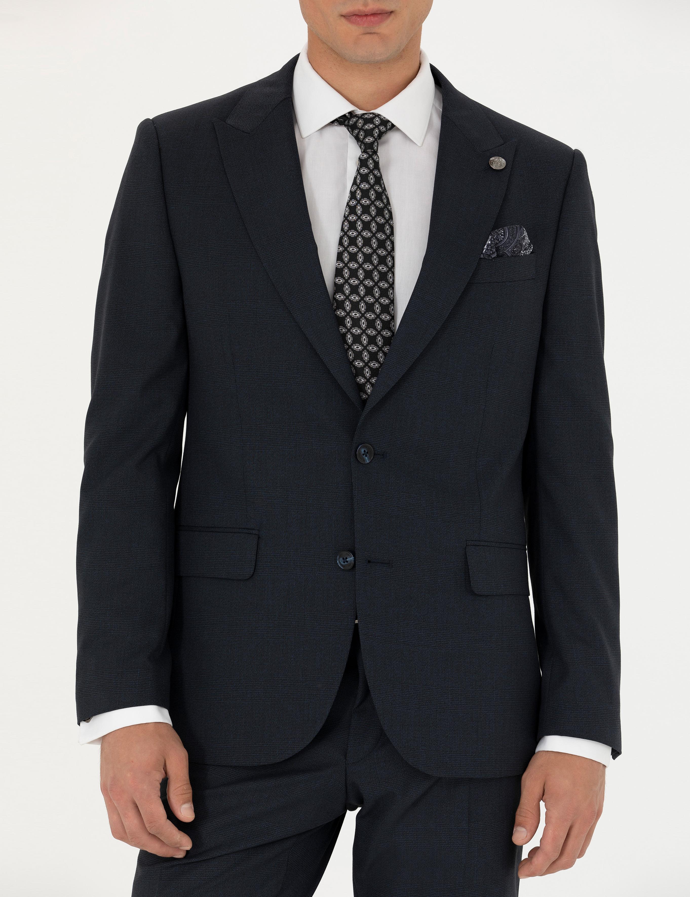 Lacivert Slim Fit Takım Elbise