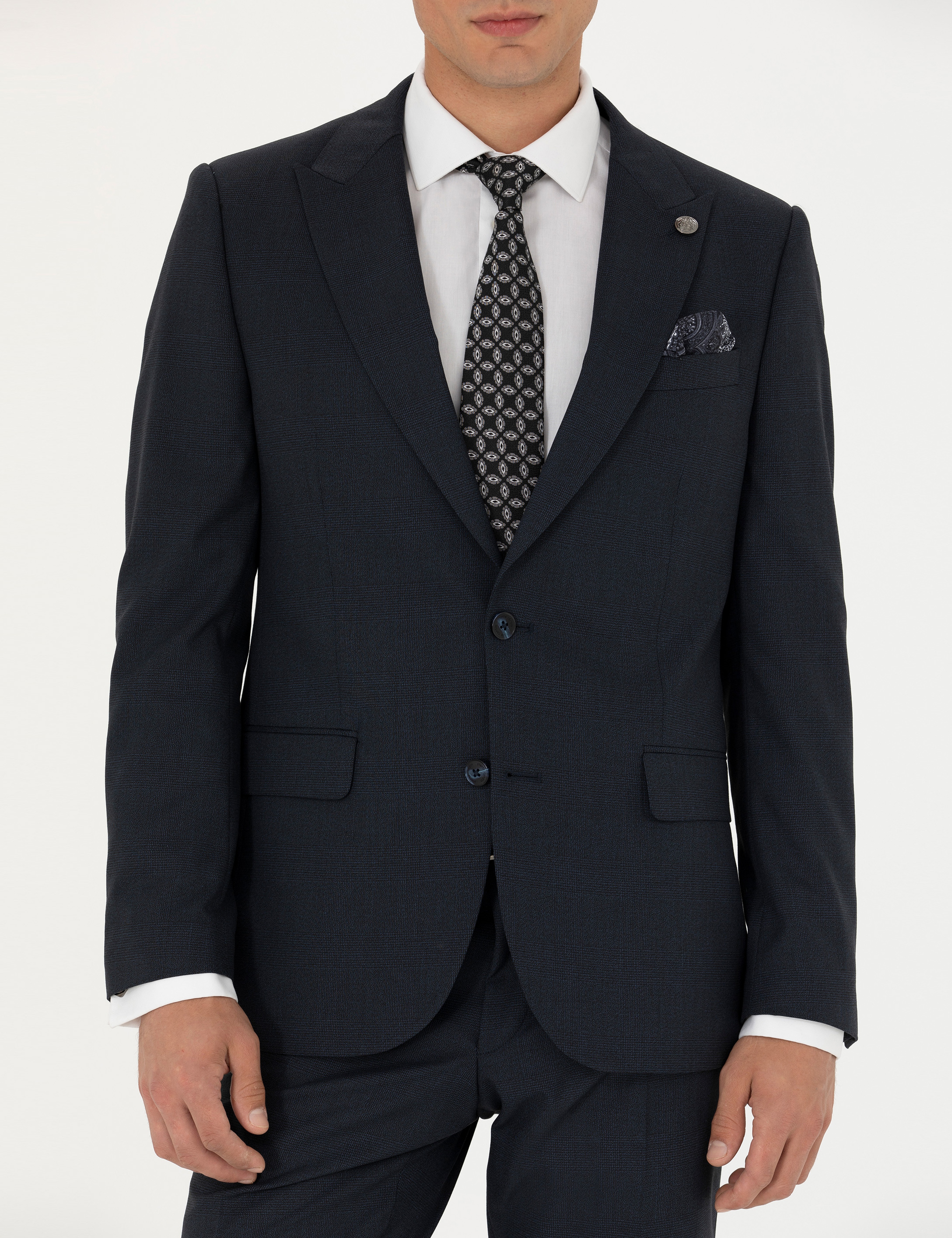 Lacivert Slim Fit Takım Elbise