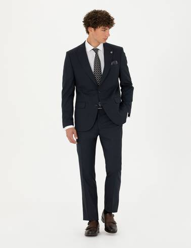 Lacivert Slim Fit Takım Elbise