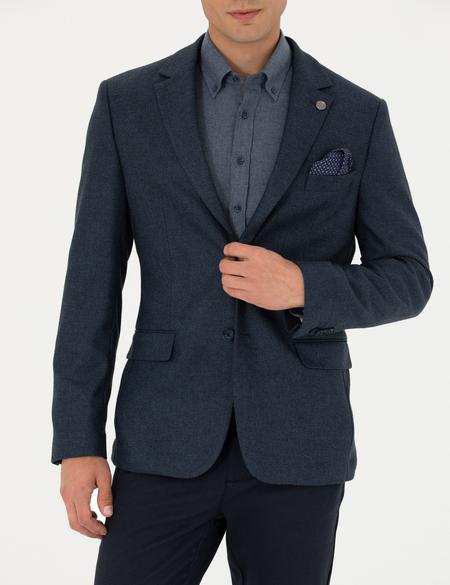 Açık Lacivert Slim Fit Ceket - 50273432012