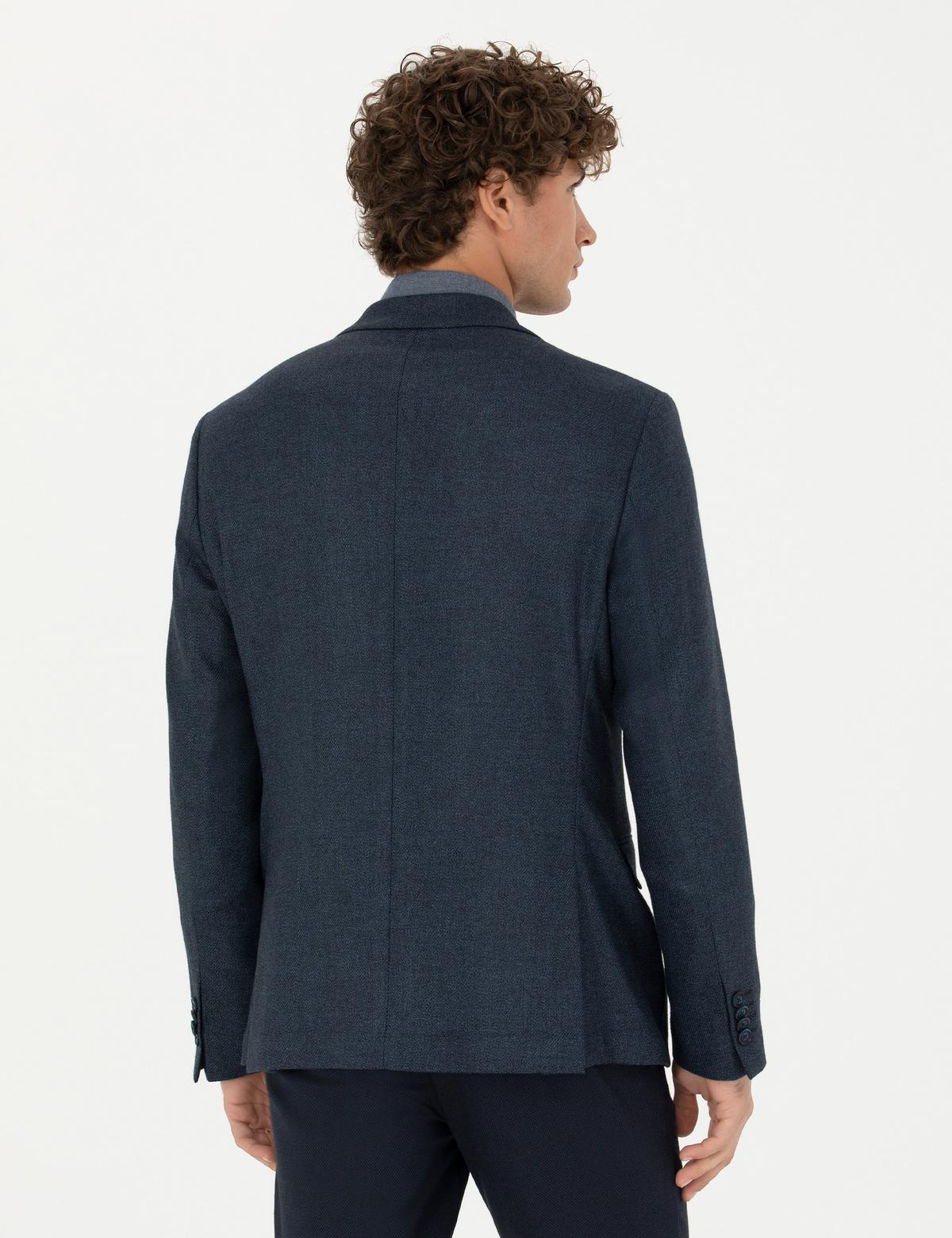 Açık Lacivert Slim Fit Ceket - 50273432012