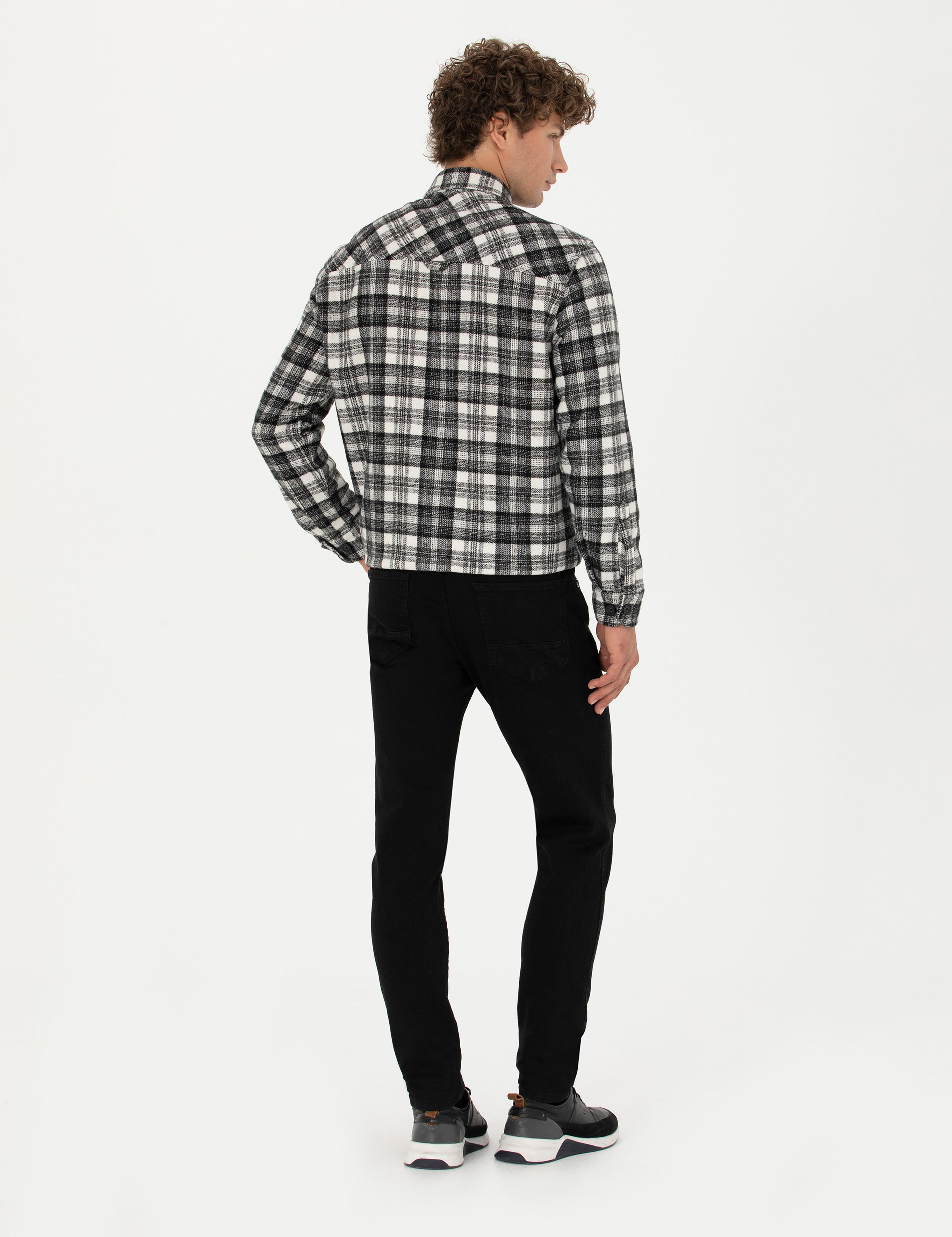 Siyah Slim Fit Jean Pantolon