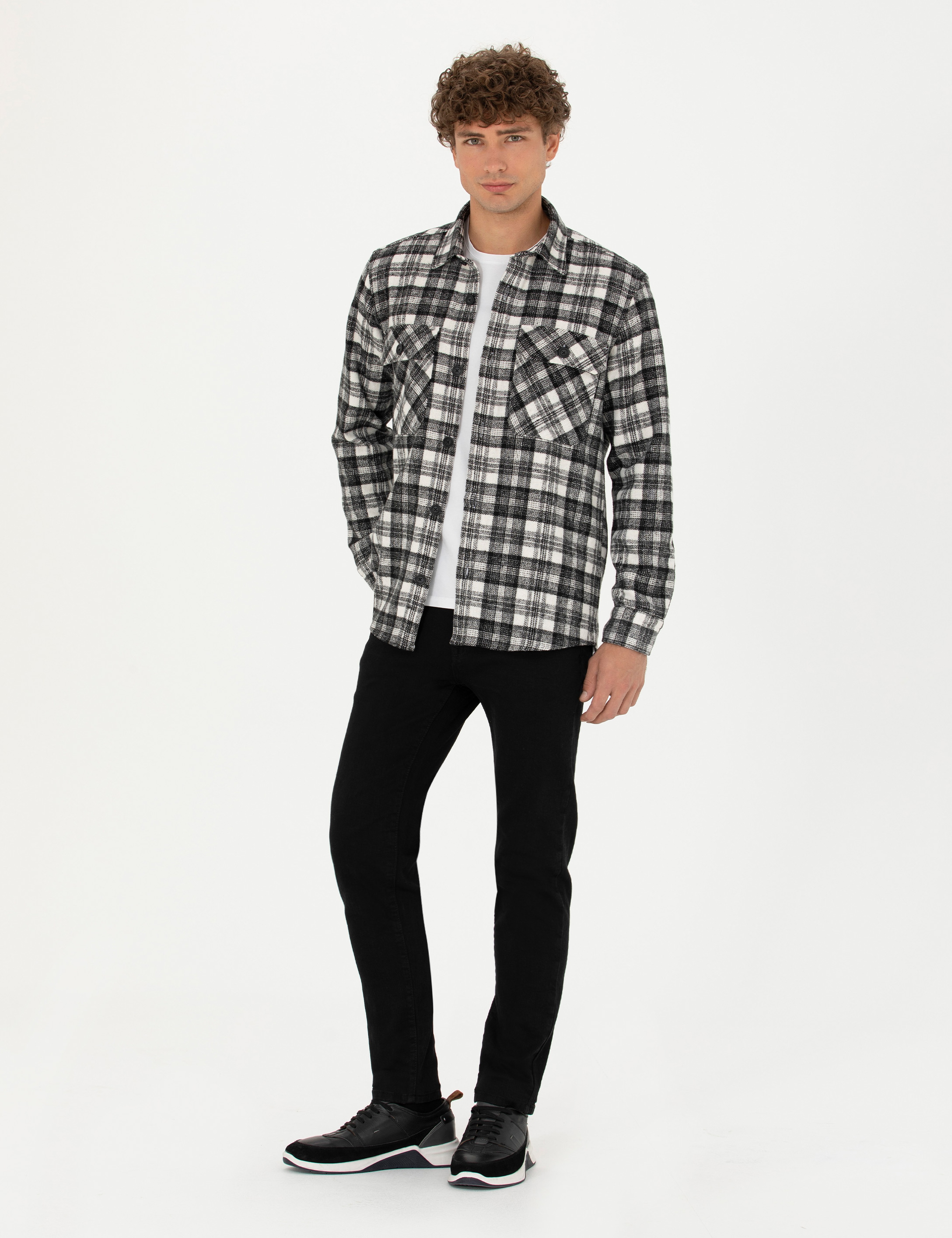 Siyah Slim Fit Jean Pantolon