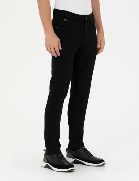 Siyah Slim Fit Jean Pantolon - 50280553016