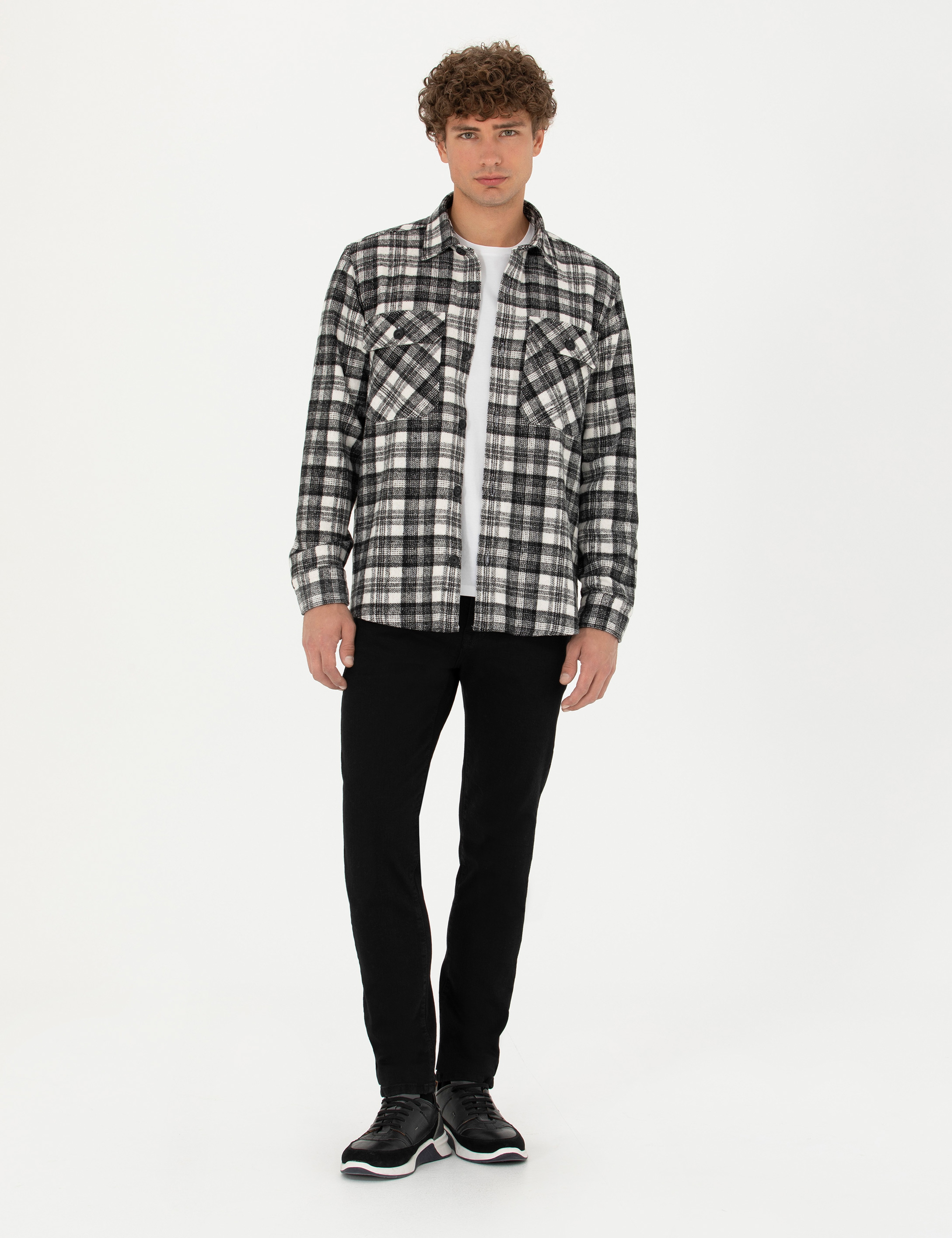 Siyah Slim Fit Jean Pantolon