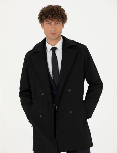 Siyah Trençkot - 50284754012