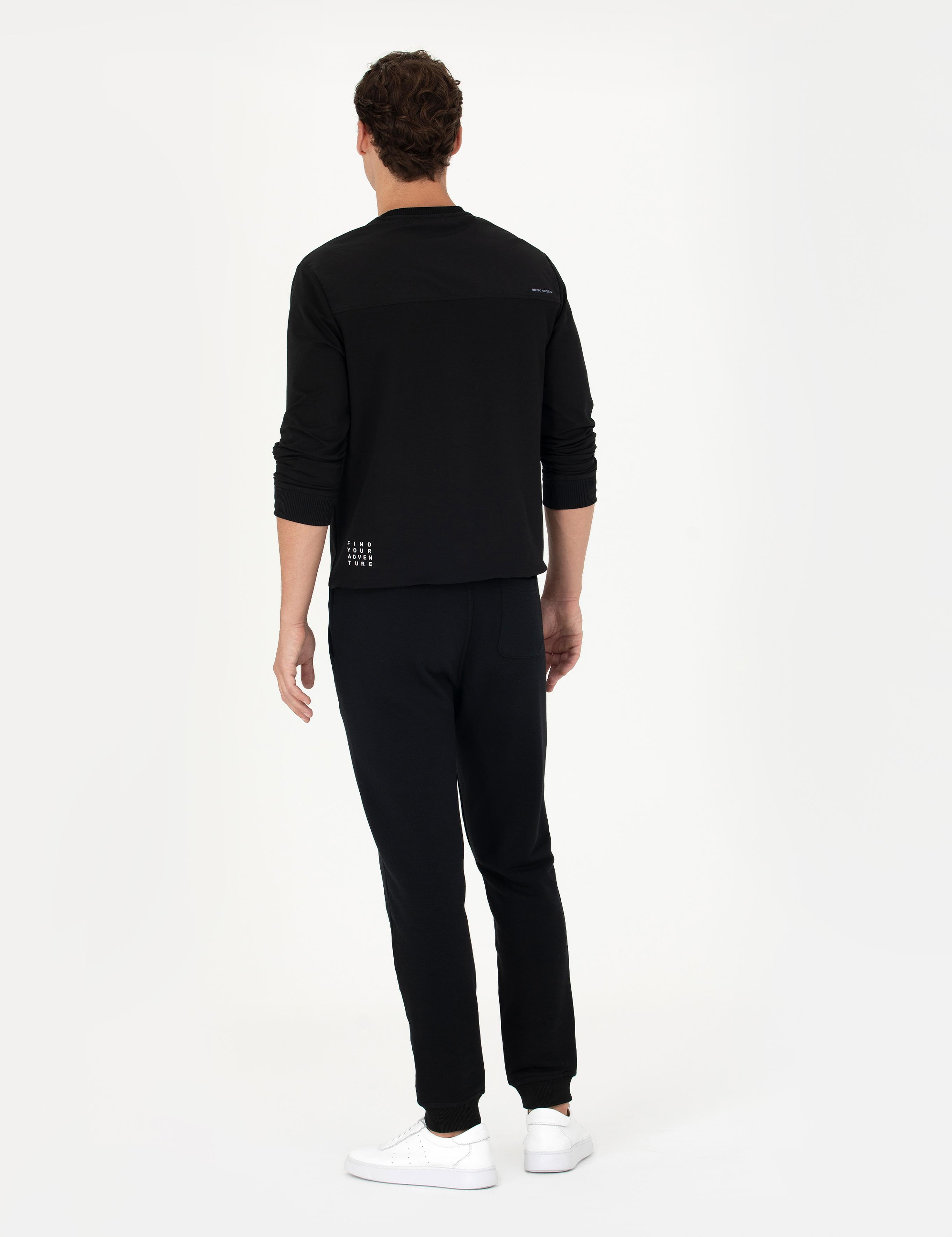 Siyah Slim Fit Eşofman Altı