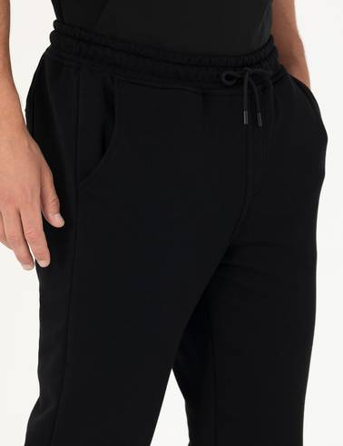 Siyah Slim Fit Eşofman Altı