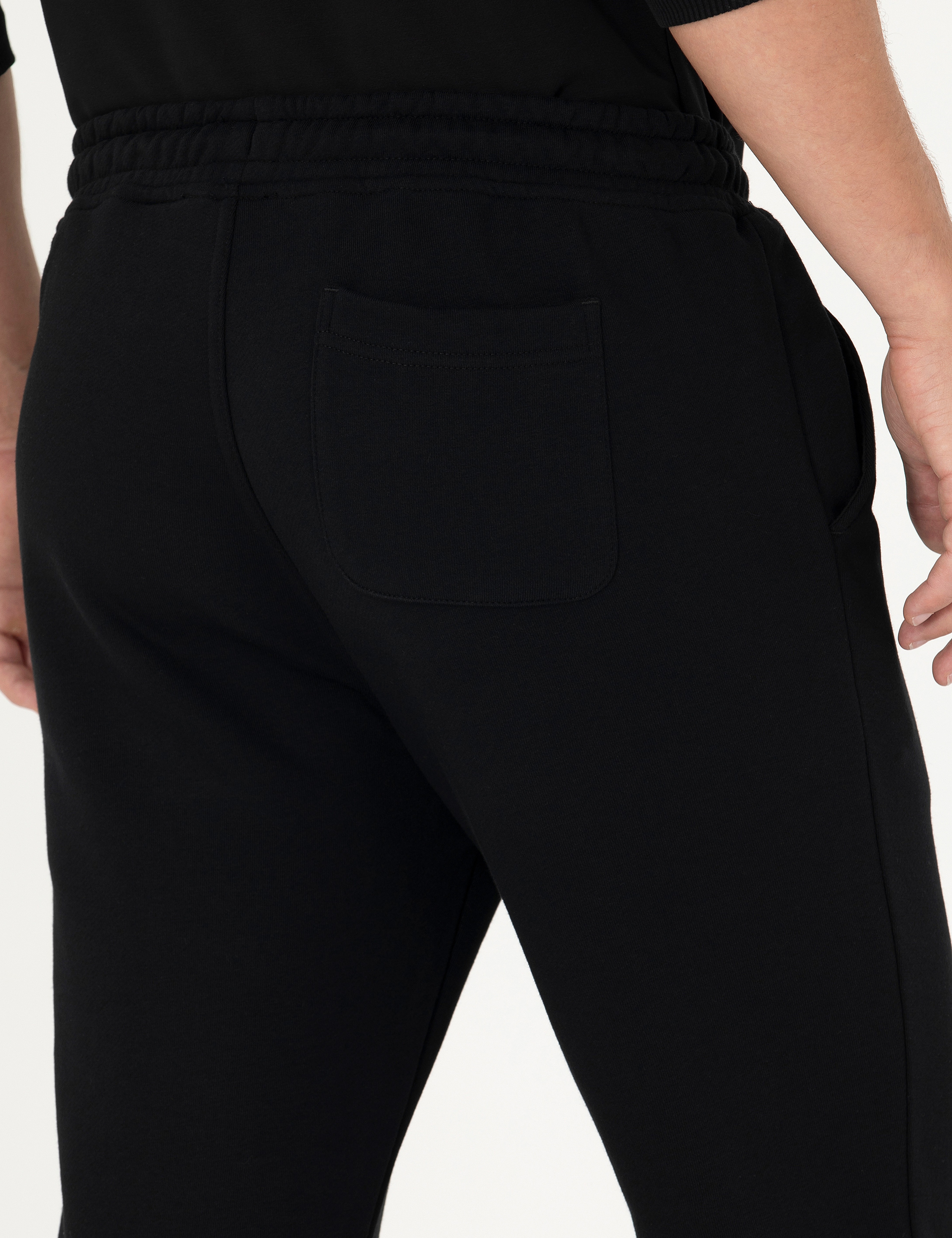 Siyah Slim Fit Eşofman Altı - Image 7