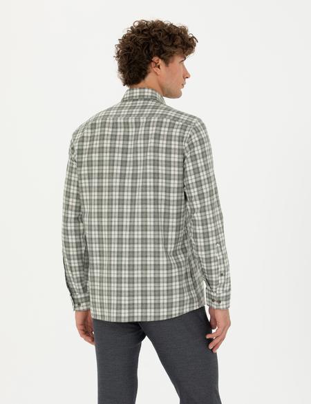 Haki Regular Fit Uzun Kollu Gömlek - 50274599007