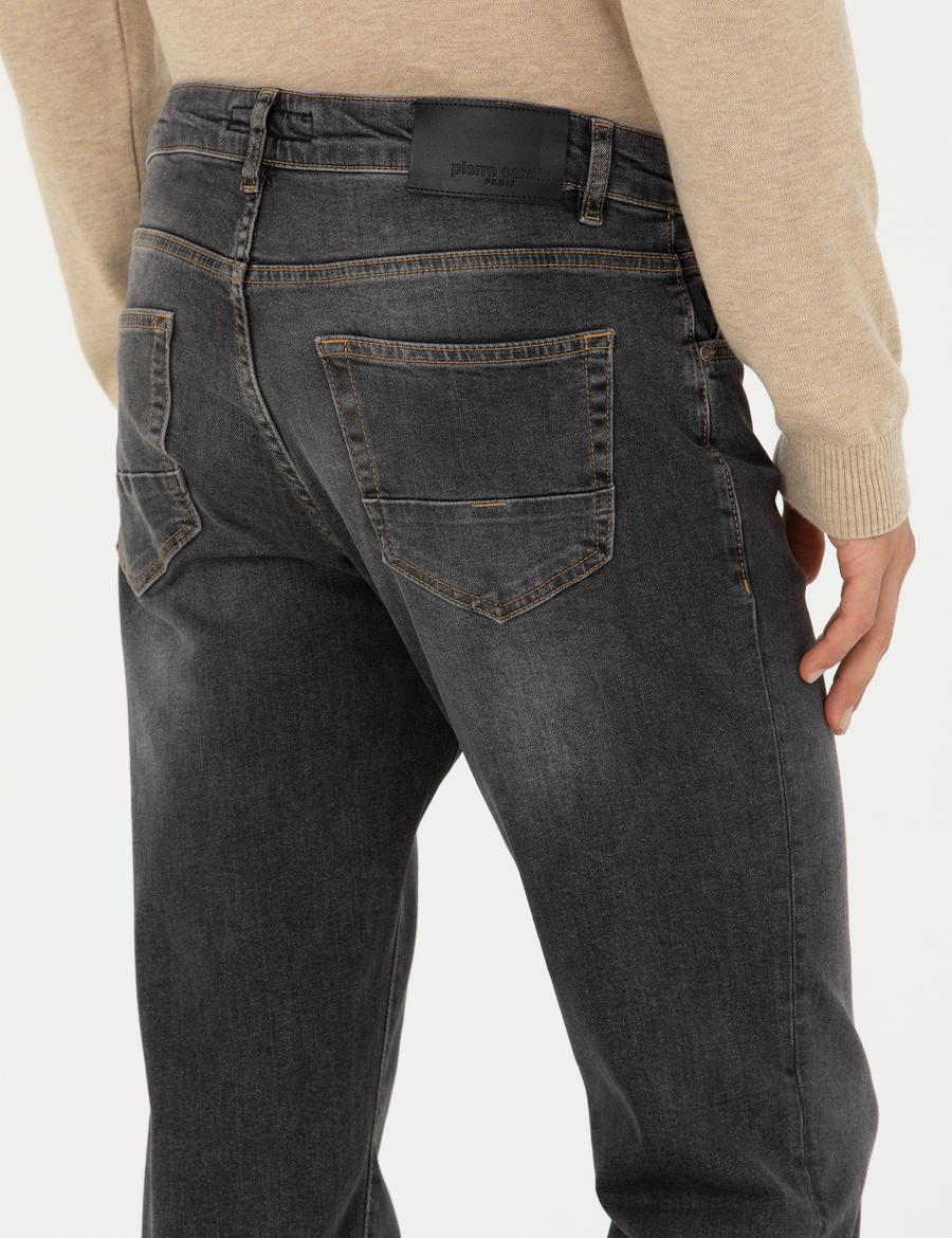 Antrasit Straight Fit Jean Pantolon